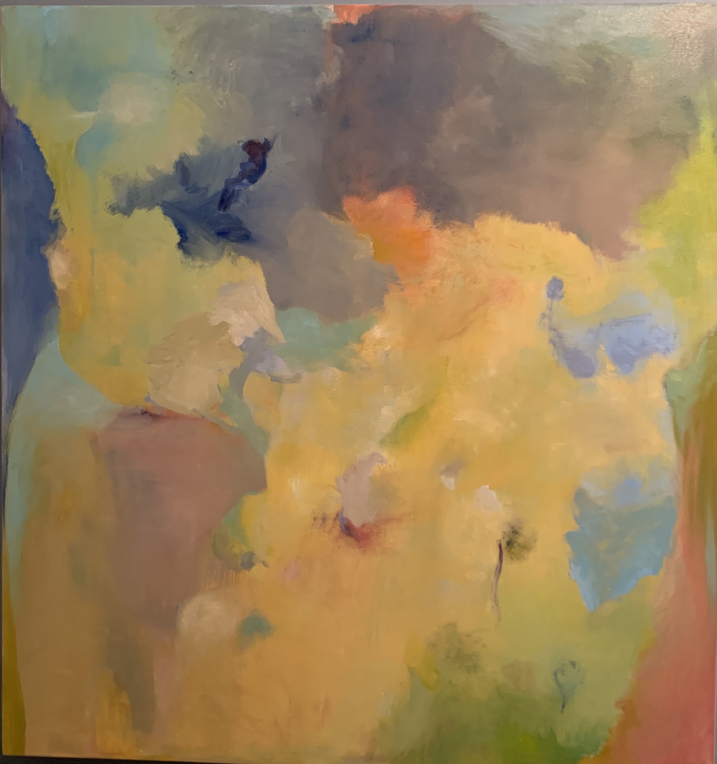 PURO ESPERANZA. oil on linen 72" x 63" prelife map series sold private collection