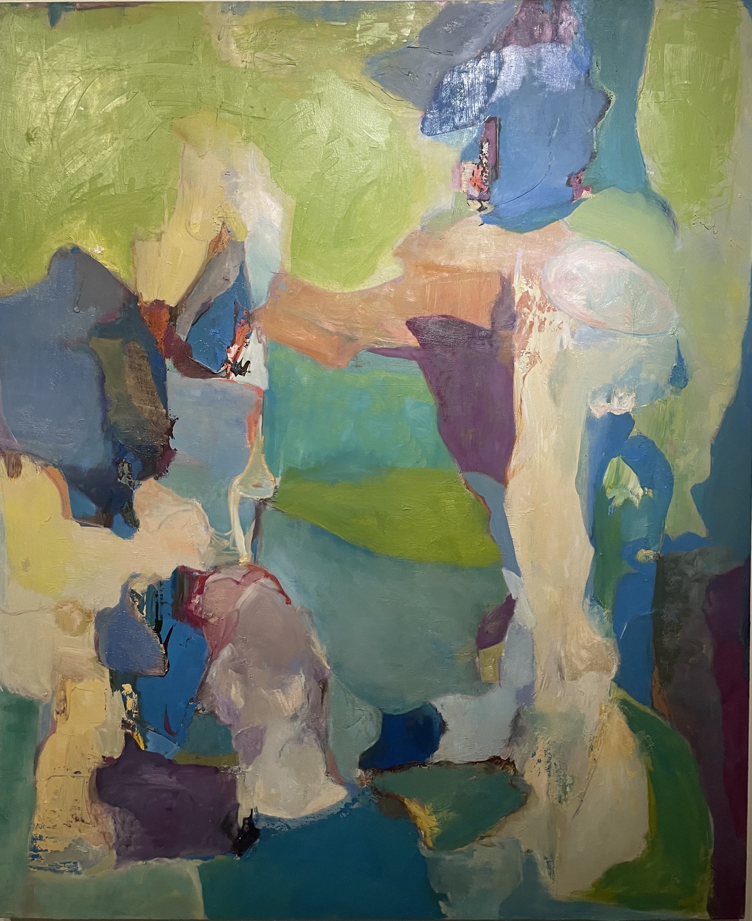 INACTIVE ACTIVITY oil on canvas 72" x 63"