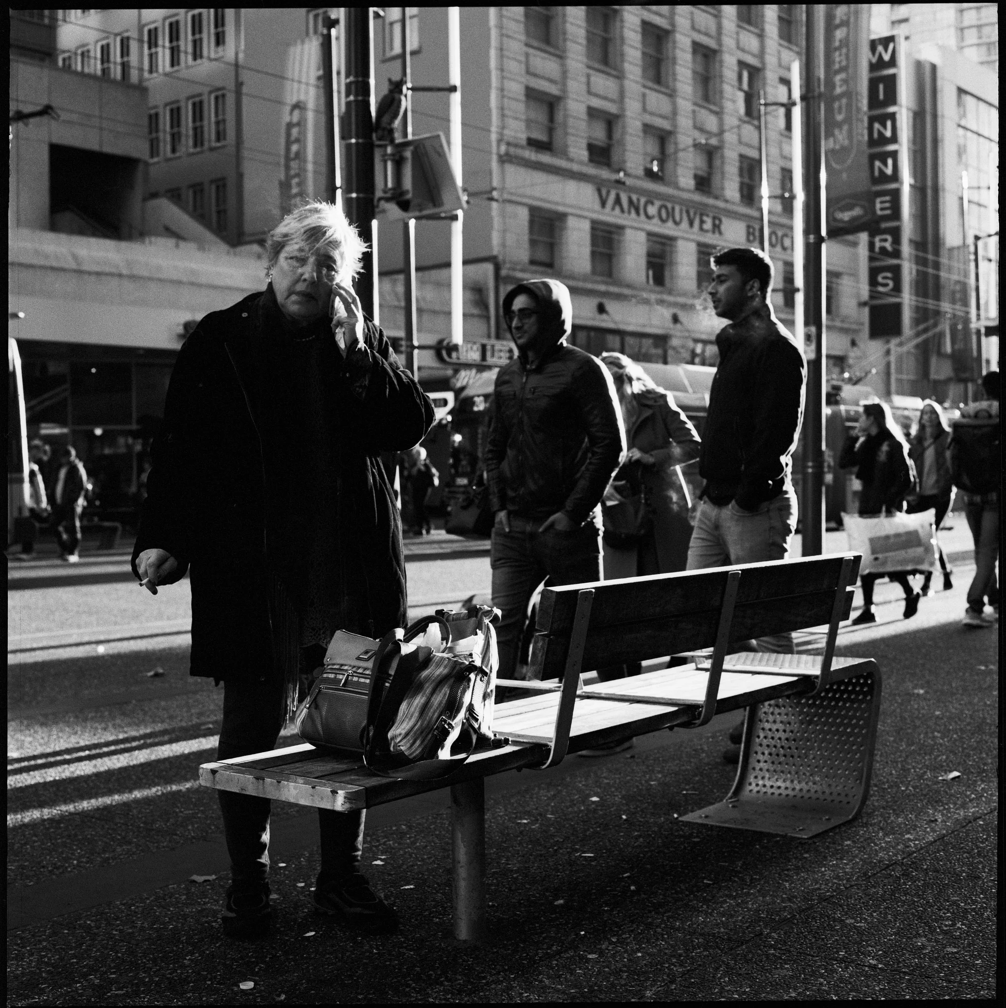 Hasselblad 500c with Zeiss Planar 80mm f/2.8 lens, at f/11 1/500. Kodak Tri-X 400 film, pushed to 1600. Home developed in Joanne’s Kitchen Sink.