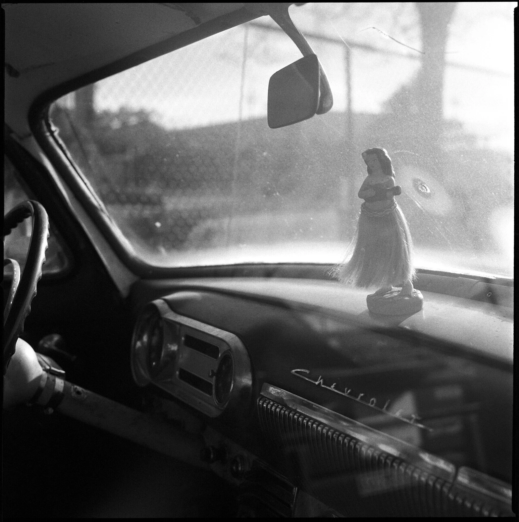 Classic Chevy with Hula Girl