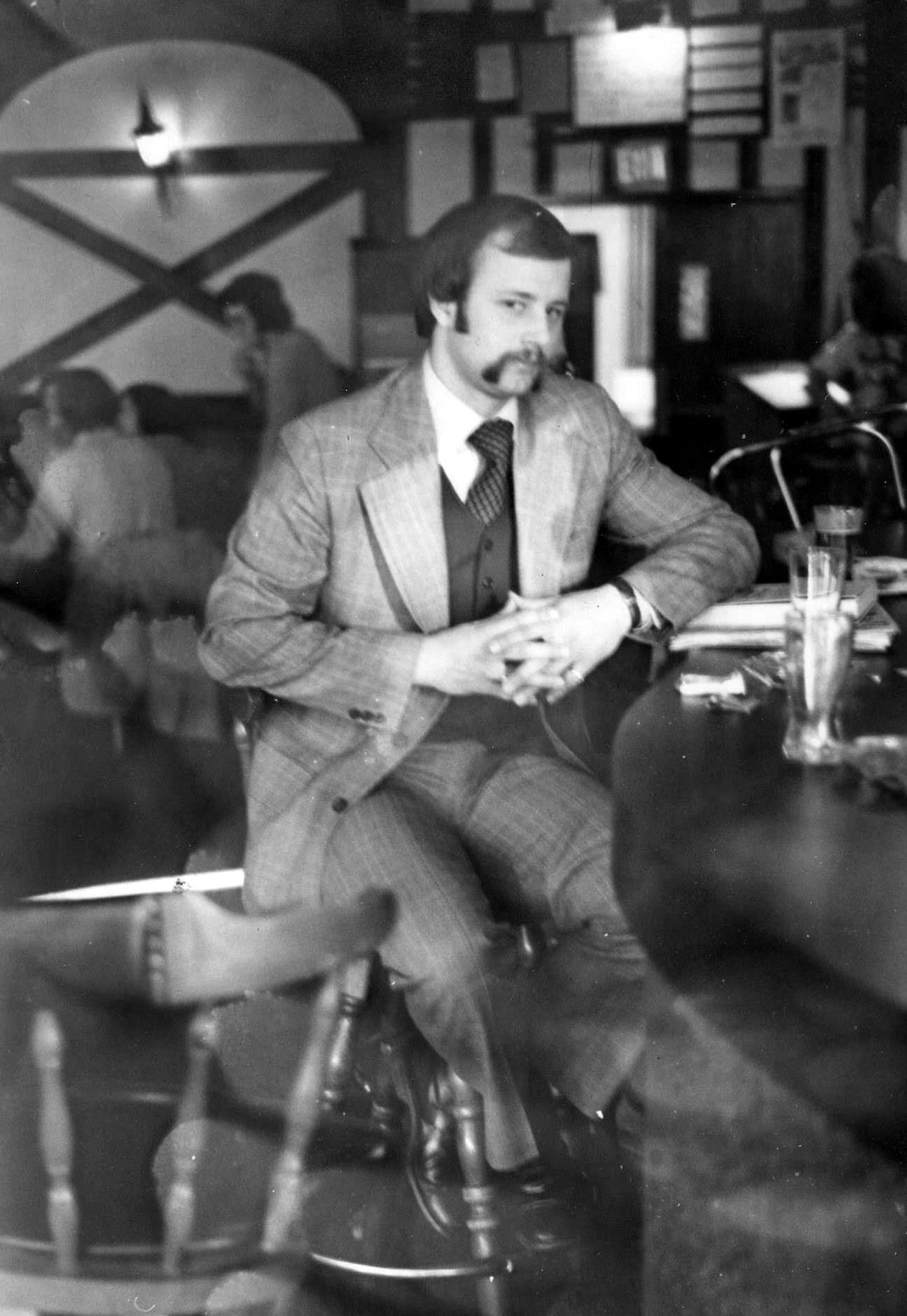 This PKT Bro was the only one ever to get dressed up for the pub. He failed to receive the Jacket and Tie Optional memo!
