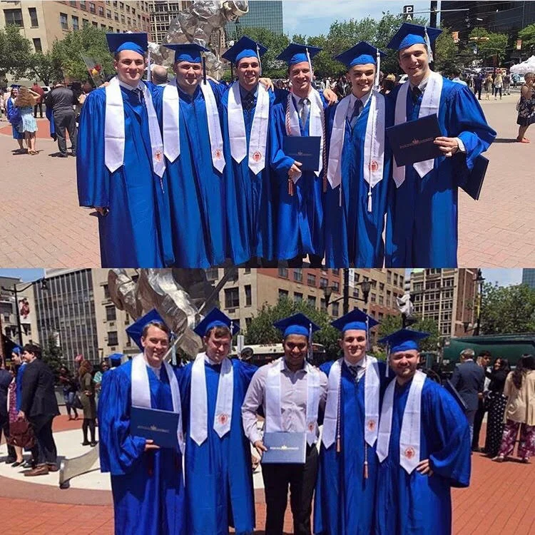Top: Matthew Pignataro, Patrick Cocozziello, Kevin Jablonski, Kevin Jablonski, Samuel Bernato, William Policari, and Eric Gonzalez Bottom: Chris Vandeweghe, Justin Milesnick, Asad Raza, Matthew Pignataro, and Brendan Kane