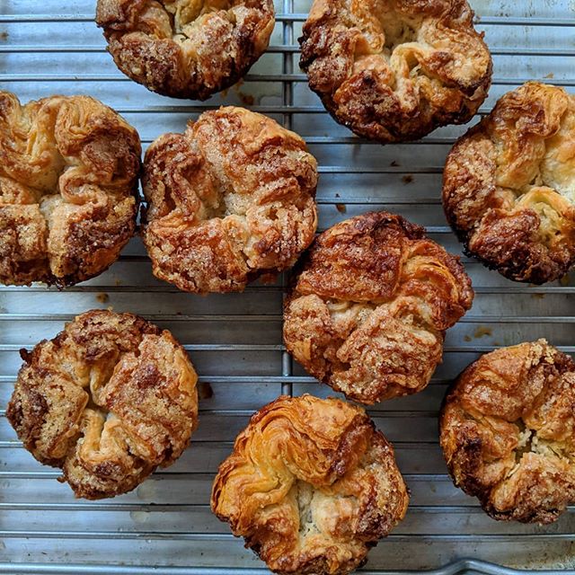 When I first moved to Hawaii I attempted to make inverted puff pastry. I naively didn't take the heat and humidity into account and all the butter melted during the turns. 
These kouign amanns are far from perfect but I'm still pretty chuffed with ho