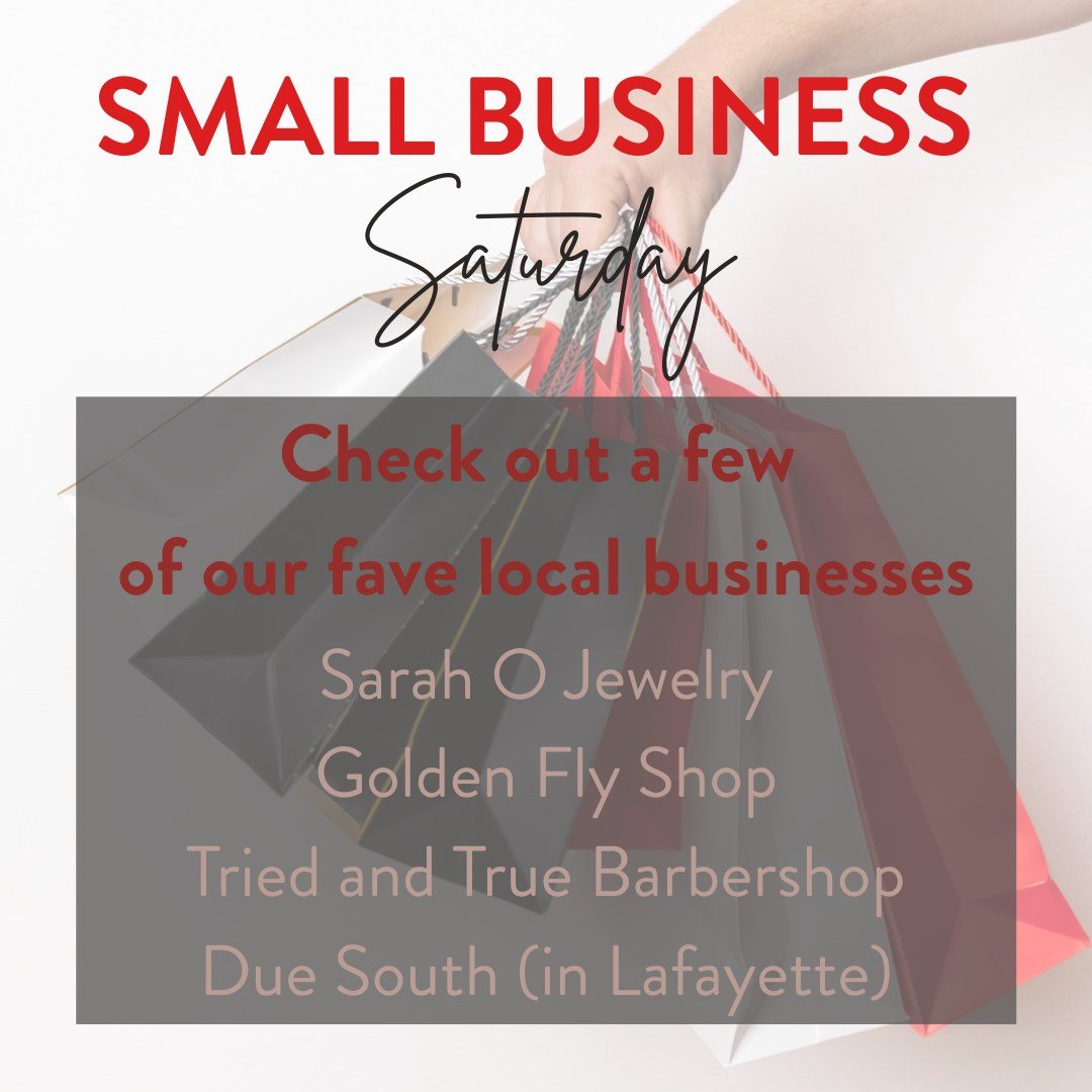 🛍️Small Business Saturday🛍️

We're big fans of supporting local businesses year-round, but especially during the holidays! Here are just a few of our faves - share yours in the comments! 

@sarahojewelry @triedandtruebarbershop @goldenfly.shop @due