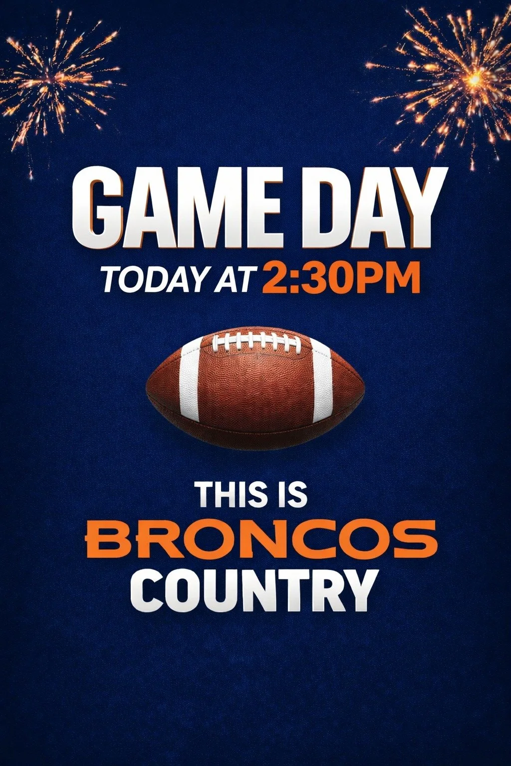 🏈IT'S GAME DAY!!🏈Go Broncos!!

 #BroncosCountry #GoBroncos DenverBroncos #NFL #Football