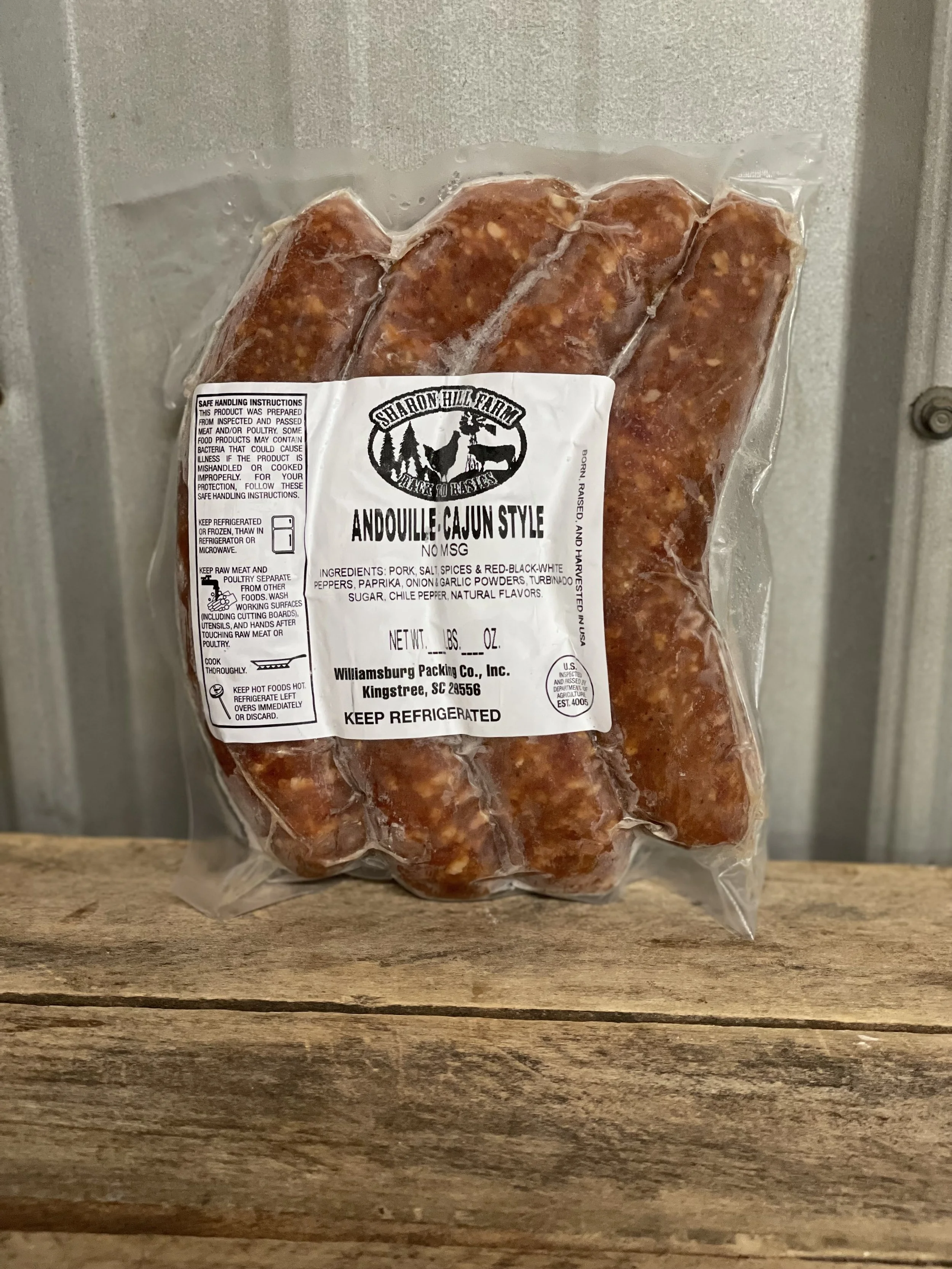 Andouille Bratwurst- Cajun Style