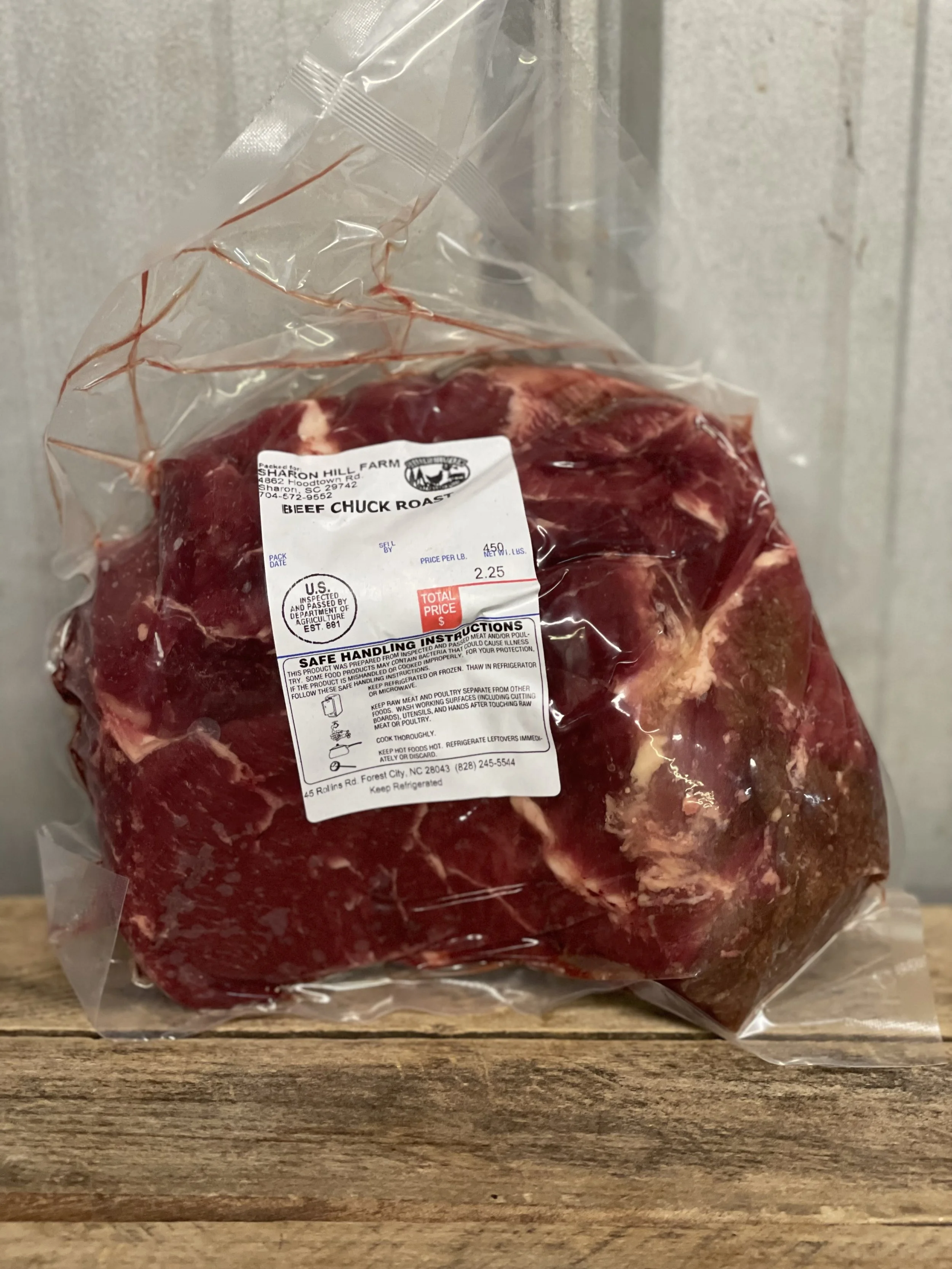 Chuck Roast (Approx. 2lbs)