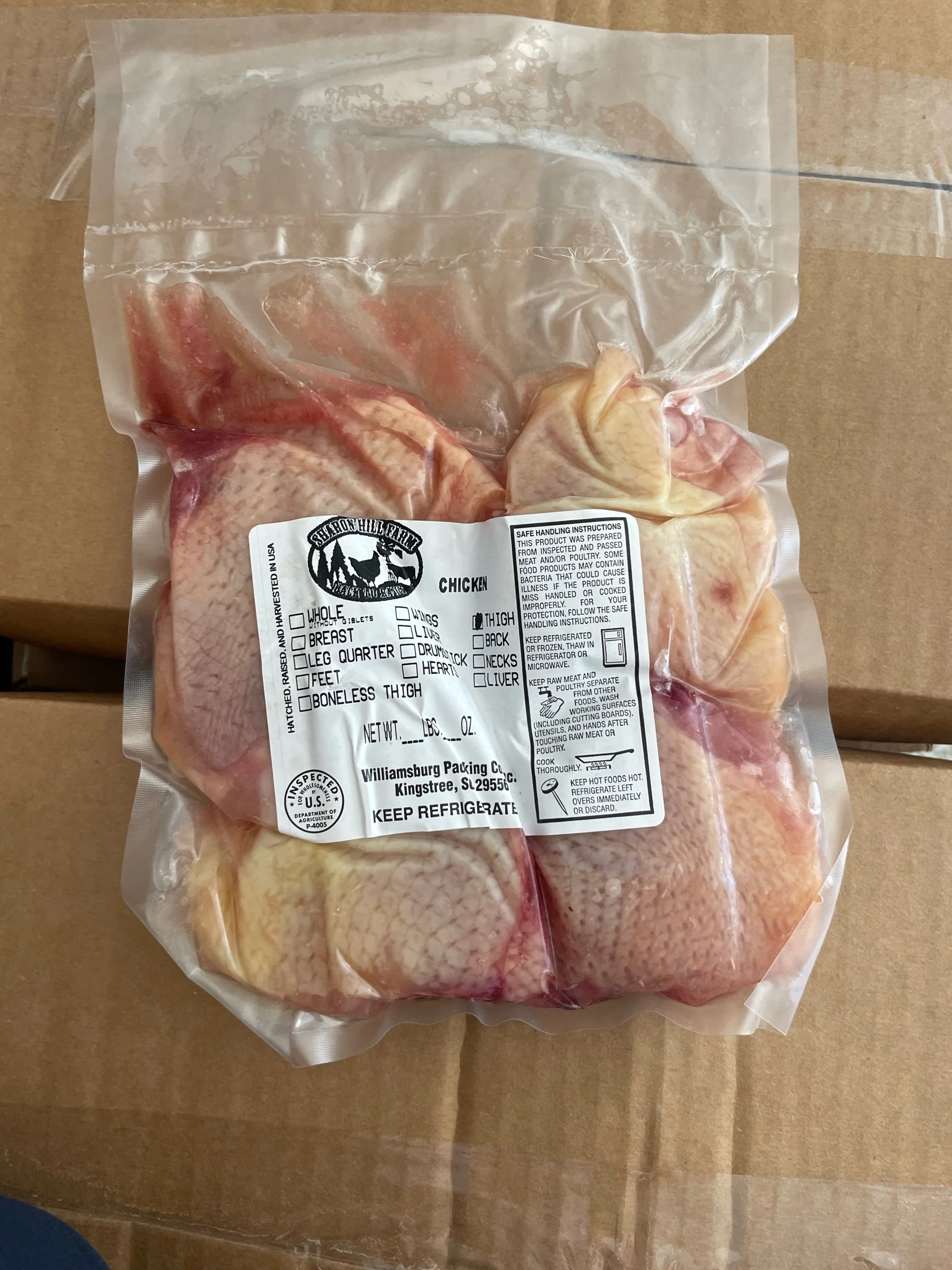 Chicken Thighs- 4 per pack