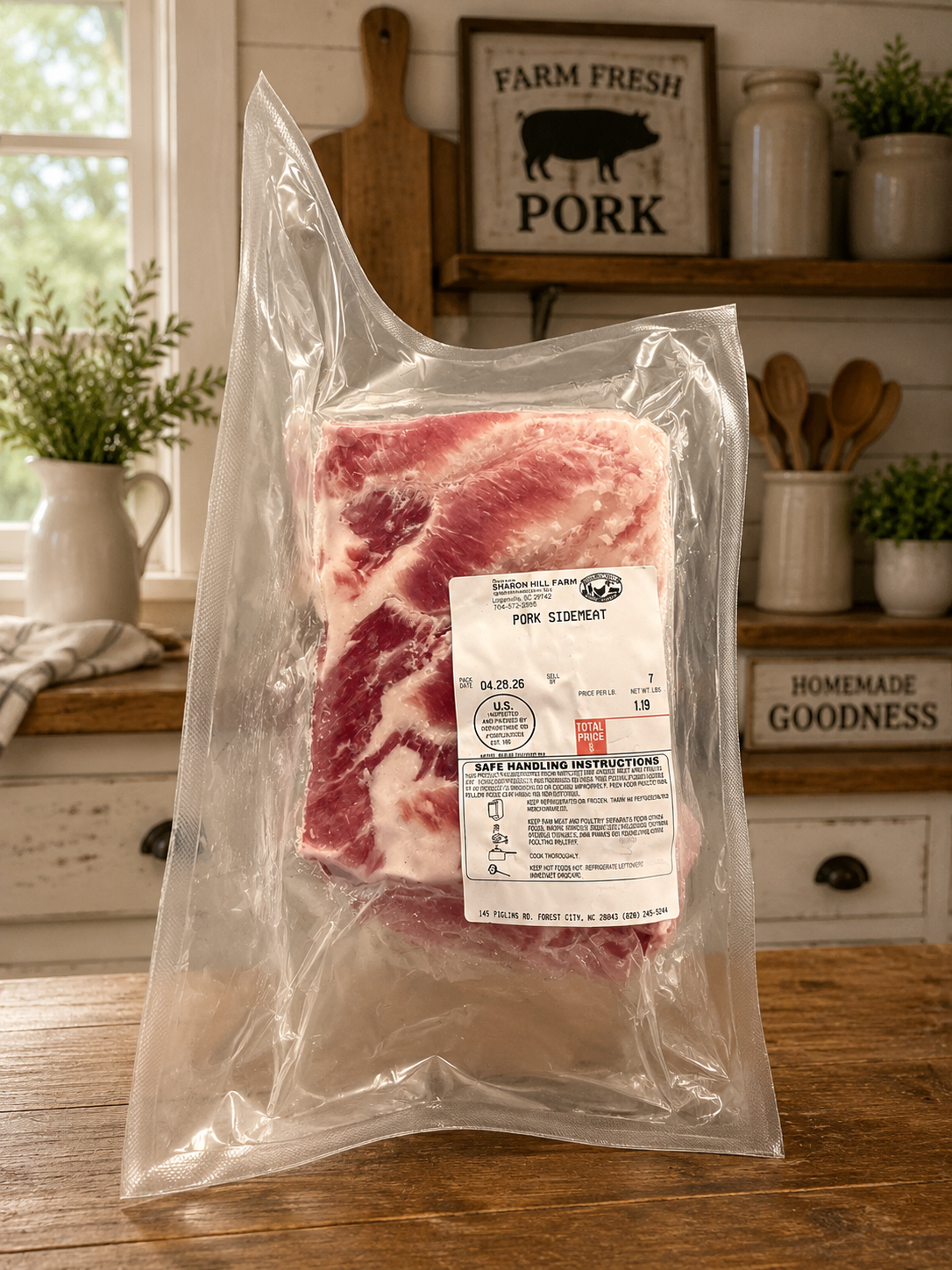Pork Belly (Approx. 1lb)- OUT OF STOCK