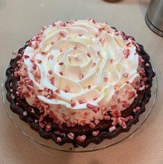 Mint Brownie Pie