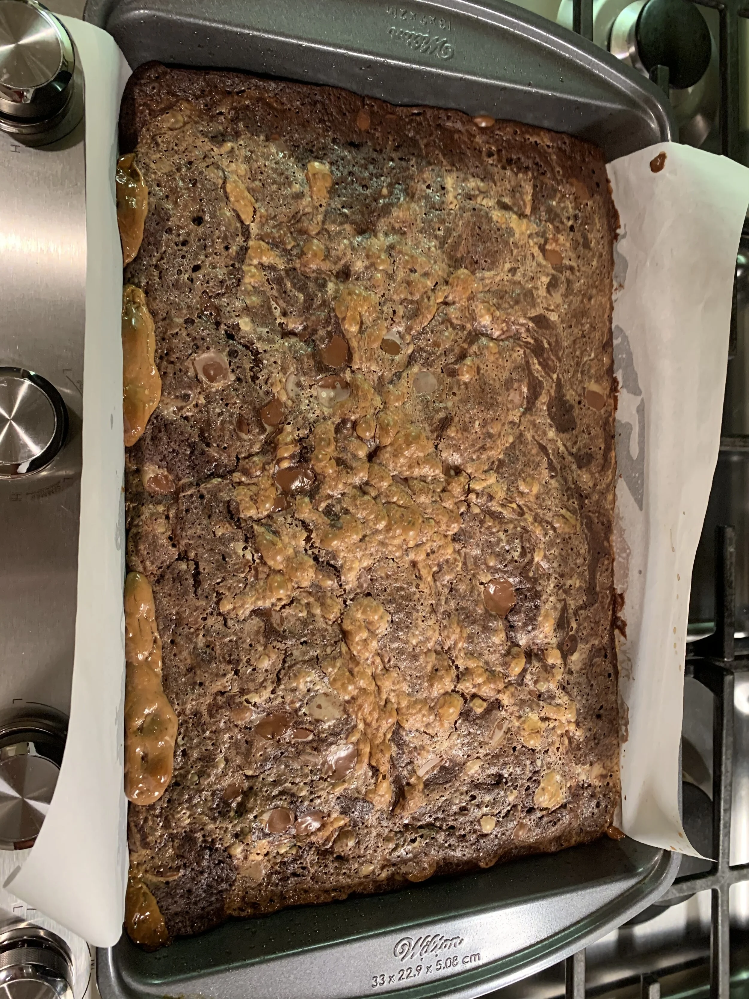 Chai Dulce de Leche Swirled Brownies