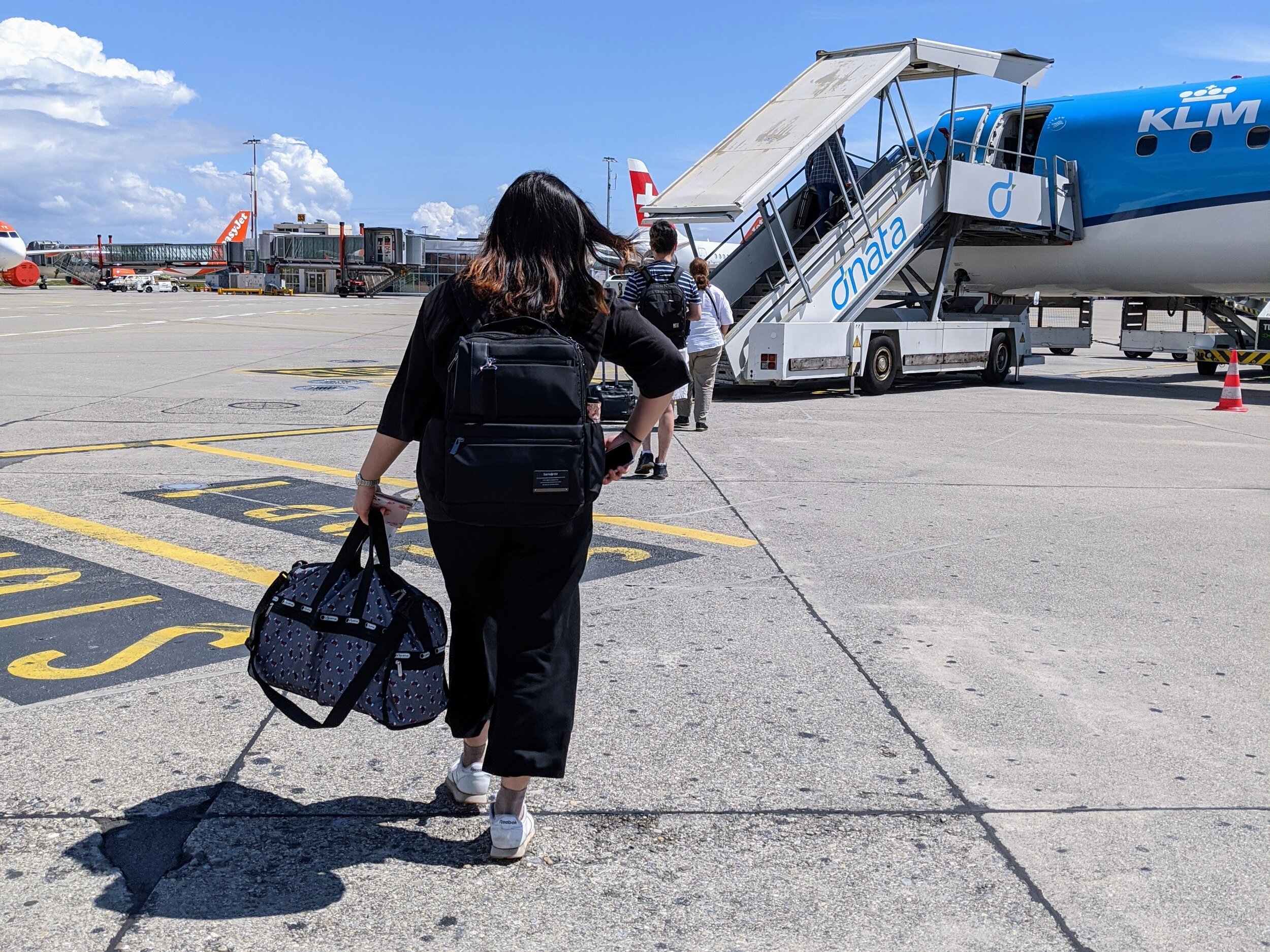 Boarding KLM Cityhopper flight GVA