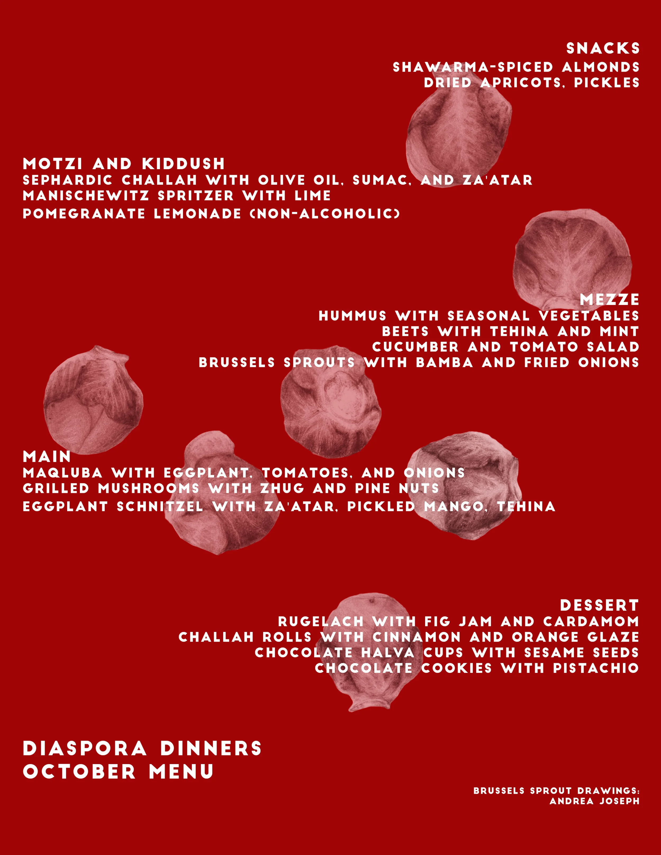 October Dinner: The Middle East (Vegan)