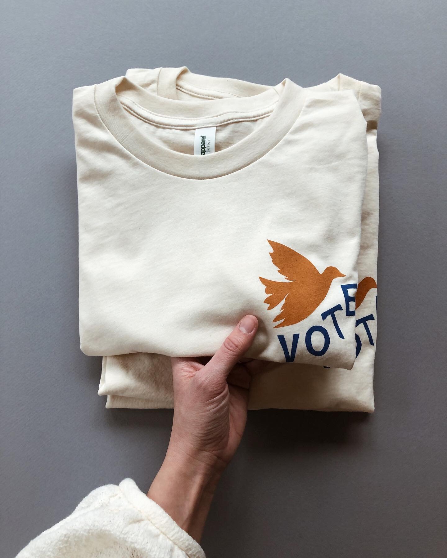 Big News! 🕊🗳
You spoke up and we listened! 
Vote Tees are BACK @shopdarlingclementine for the first run of 2022. 

We've listed adult tees as pre-order for now, they&rsquo;ll ship in late March. We'll be rolling these out throughout the year as we 