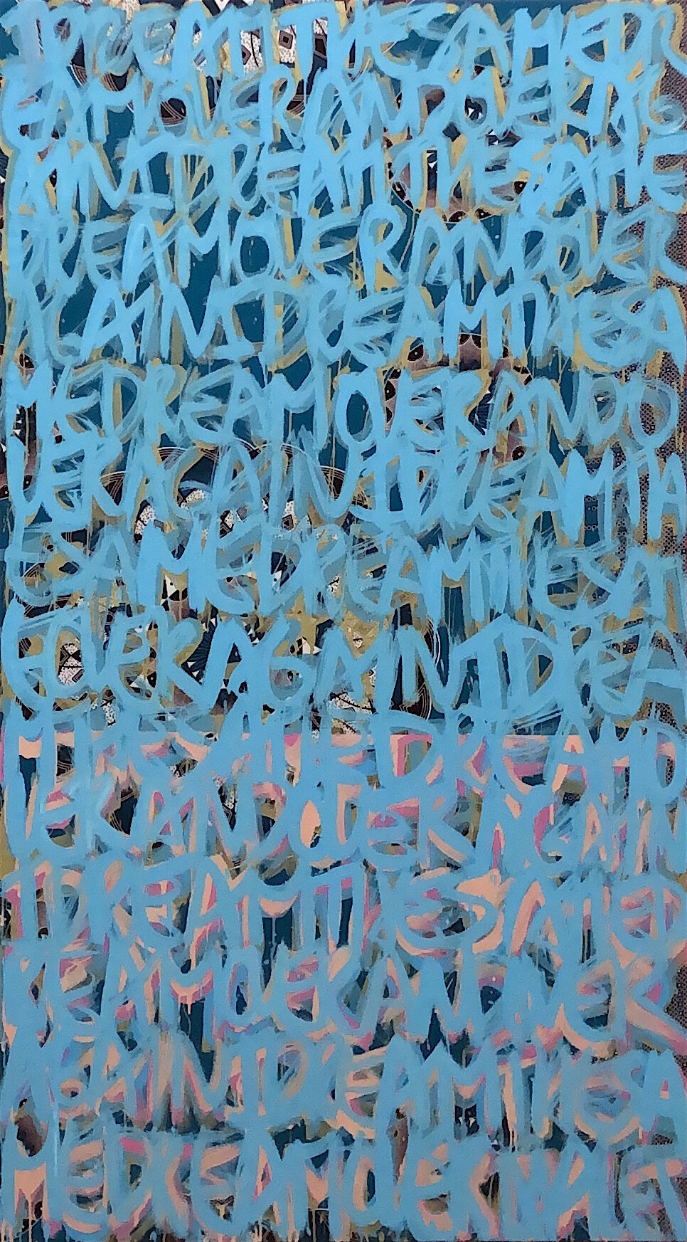 1 - Pink and blue. Apx 90x150cm. (35X60in.).JPG