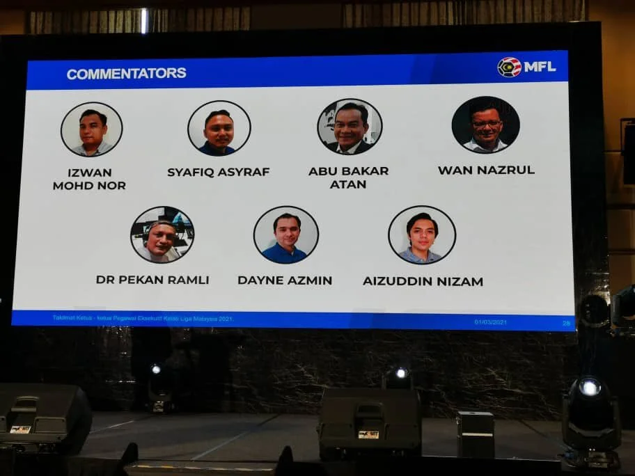 Liga Malaysia Presenters Commentators Pundits Padangbolasepak