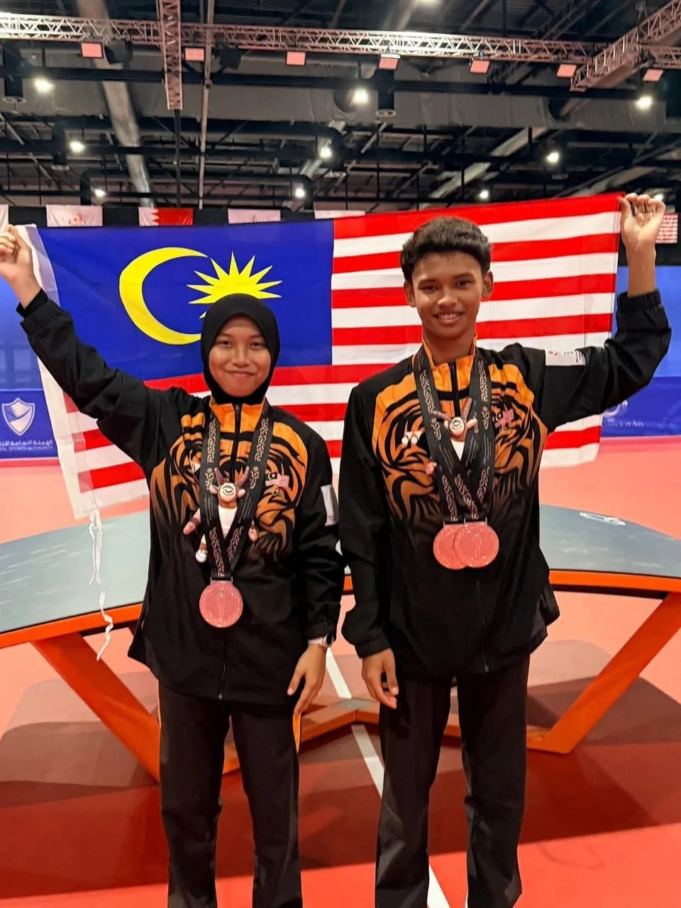 Malaysia Makes History! Teqball Squad Brings Home Two Bronze Medals from Asian Youth Games!