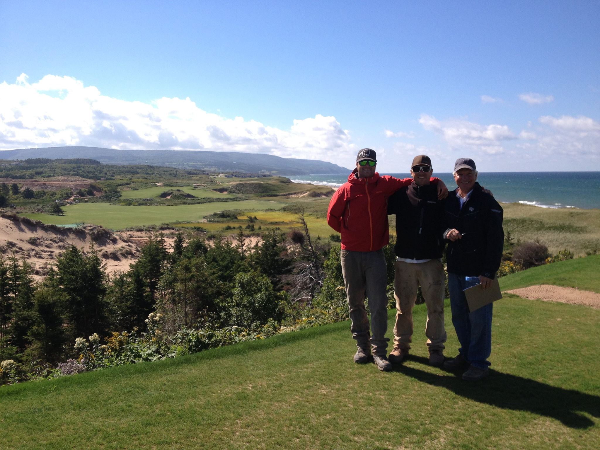 Trev, Riley, and Bill on #2 tee. Bill trying to get away from us as always!