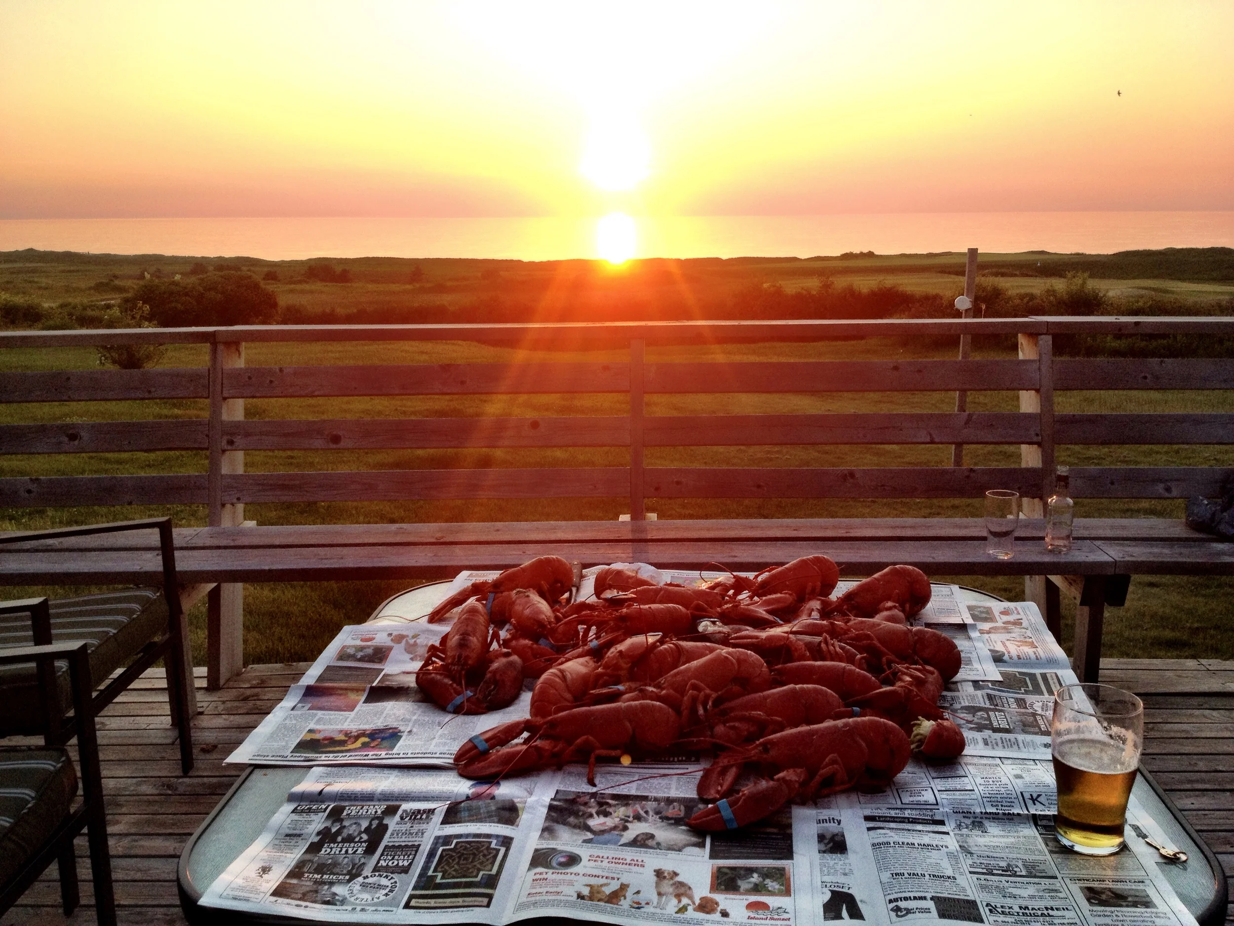 East coast dinner time