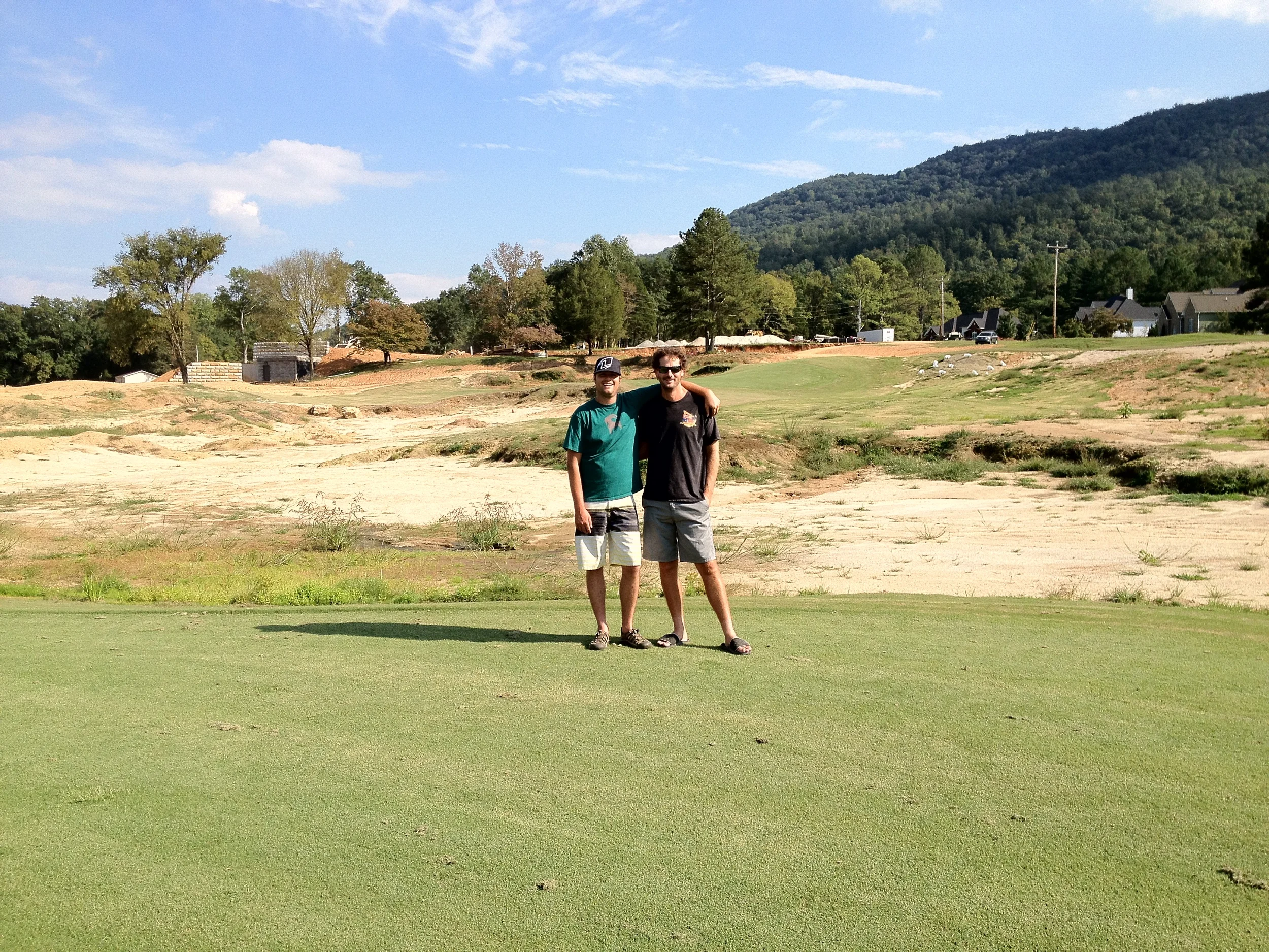 Trev and architect Rob Collins