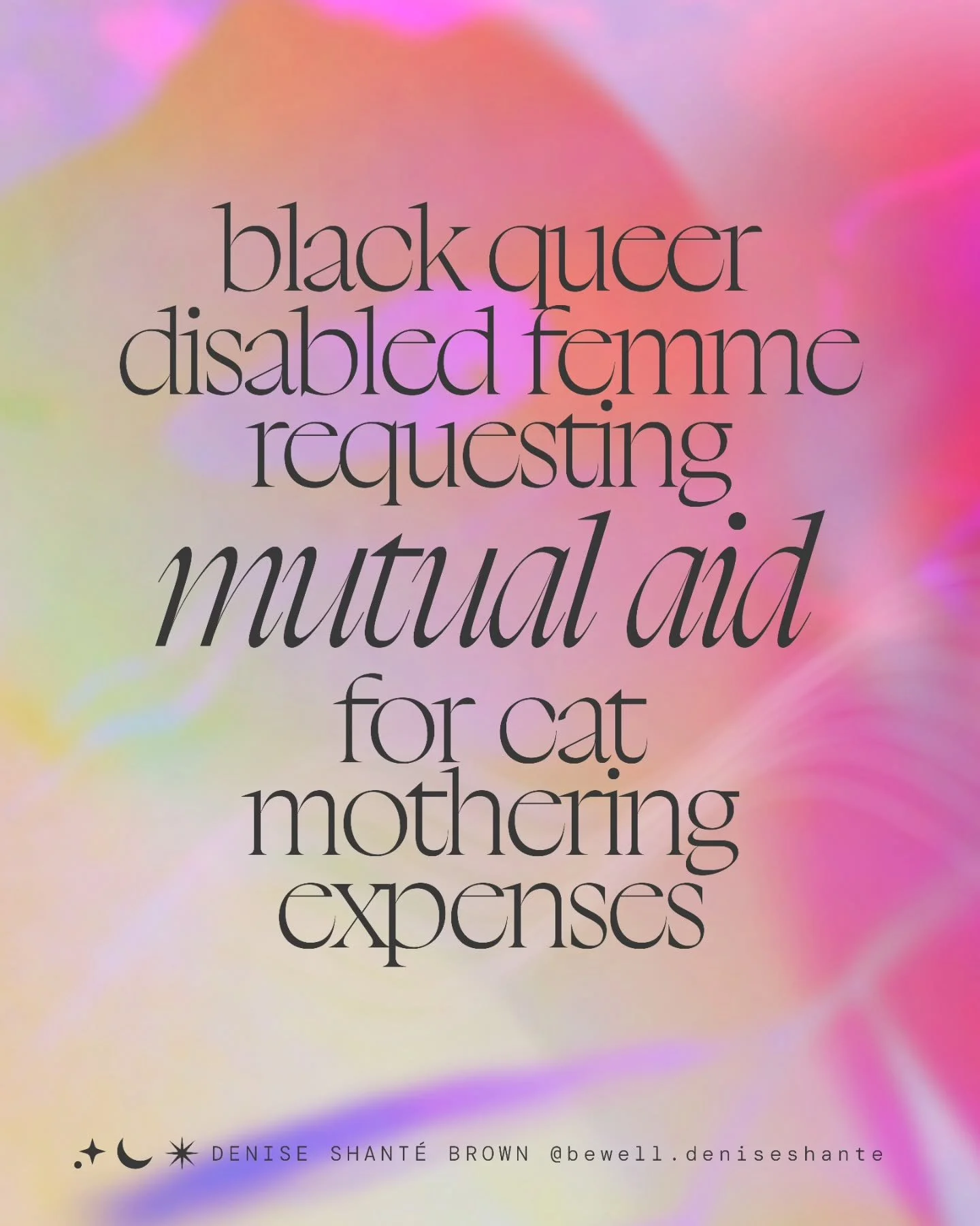 It's an honor to care for my dear Nora again, and the unexpected expenses (a total of $2,588.64) have been real, so I'm asking for support with a mutual aid request. Your contributions will pour back into my personal disability healthcare needs. 💕

