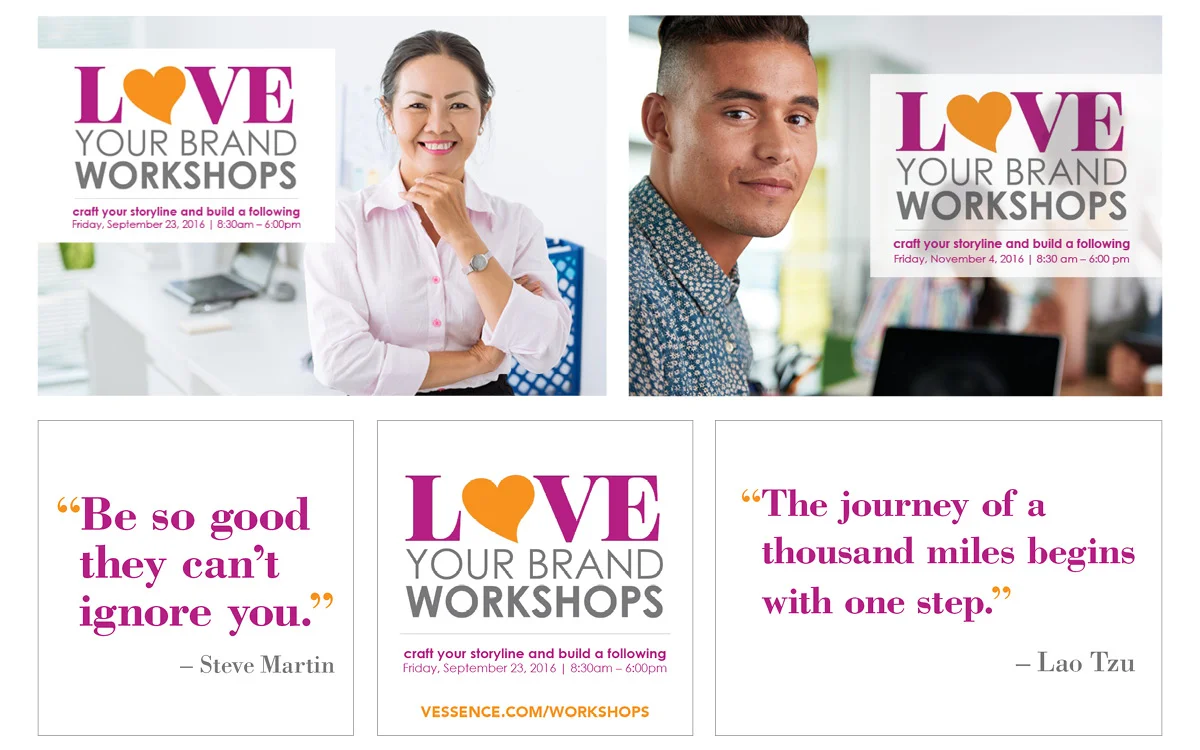 social media assets for branding workshop