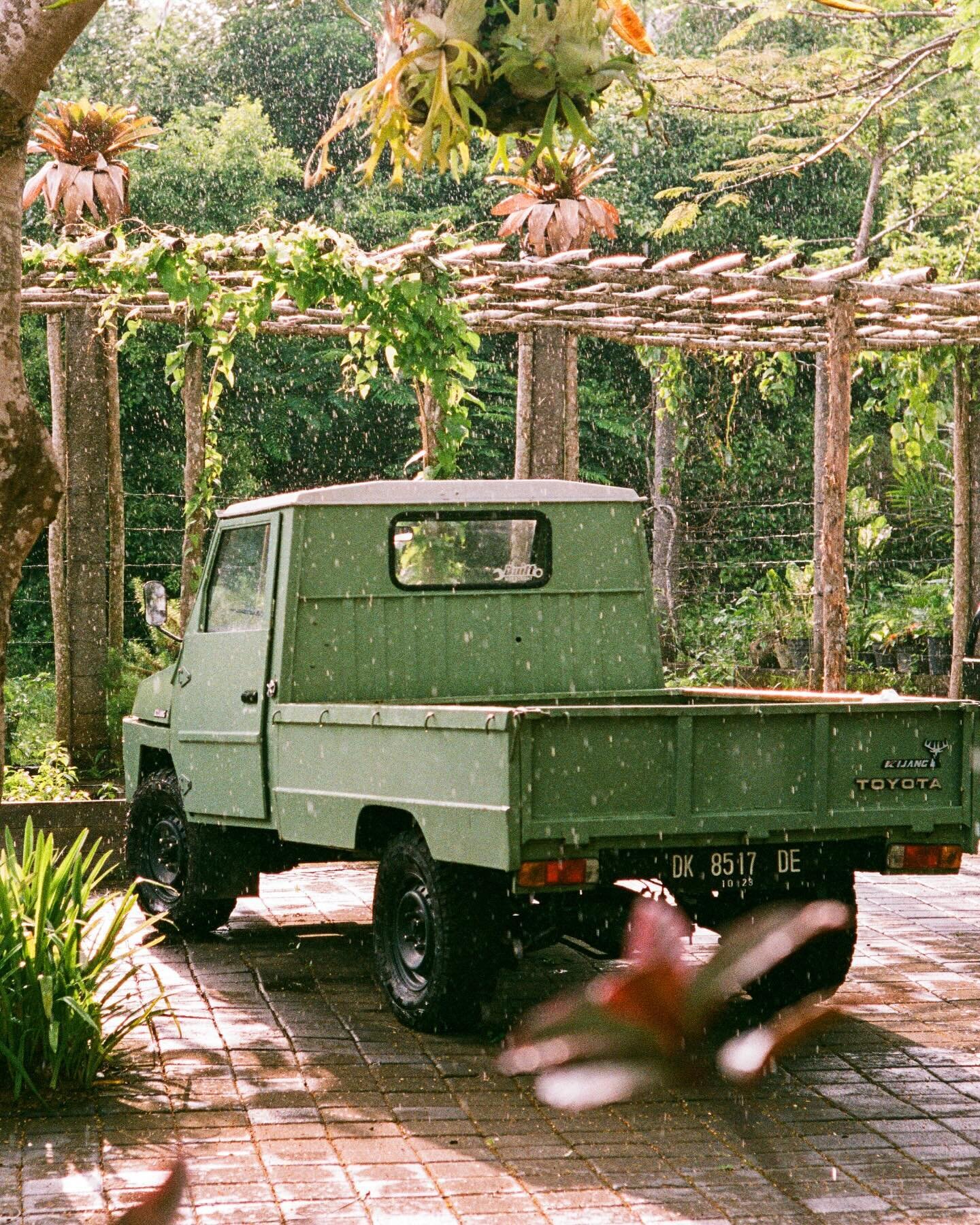 Meet my little surf-mobile, Kermit, the &lsquo;79 Toyota Kijang pickup that&rsquo;s been a labor of love for the last 6 months or so. The next addition of Stephen&rsquo;s slow vehicles. Much more to come from Kermit, there&rsquo;s already more than a