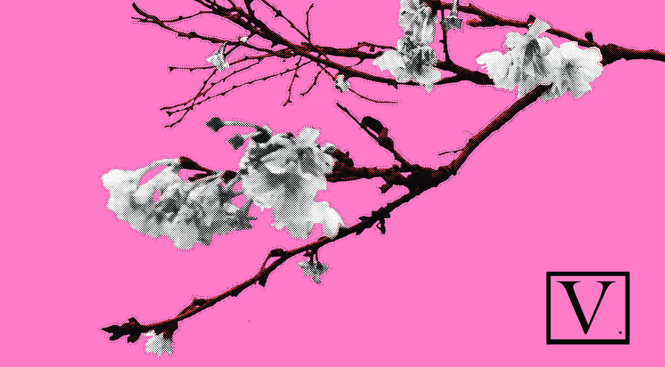  Cherry Blossom Pink &amp; White, 15 edition + 2 Artist Proof,&nbsp;inkjet print on archival paper 290g/sm, &nbsp;20" X 37", 2018 