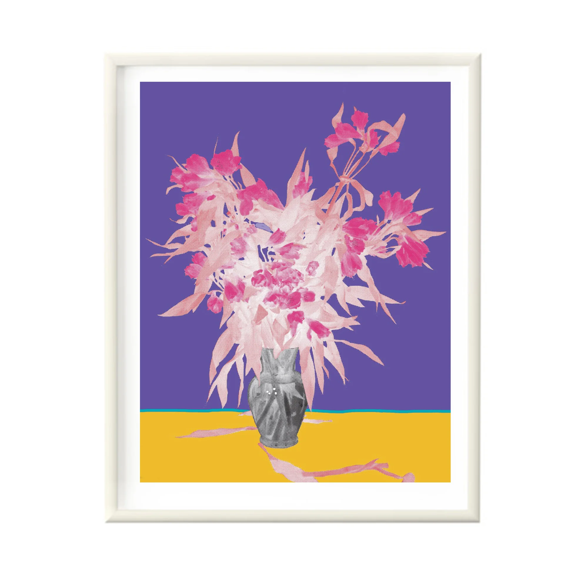 Flower Vase Purple (Framed)