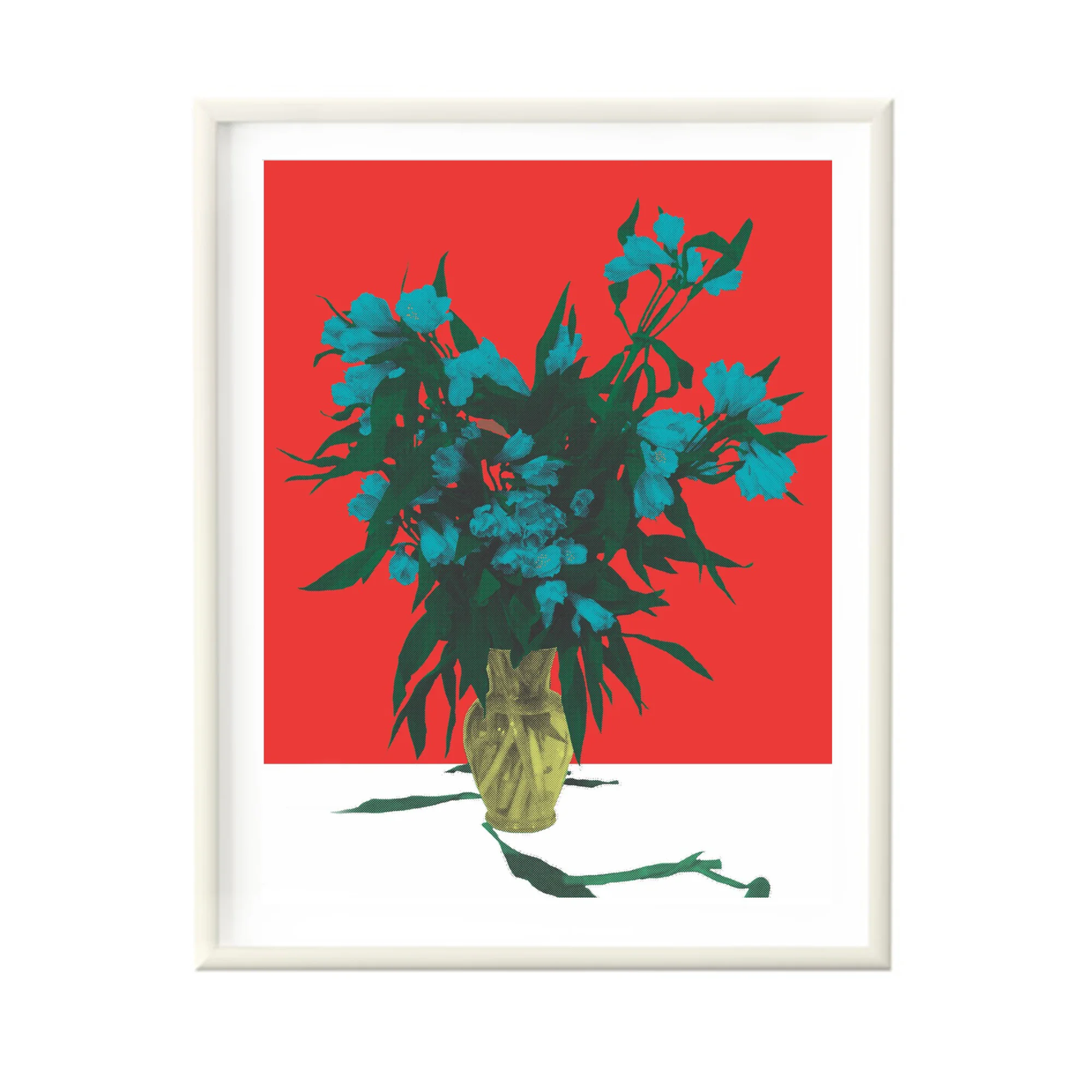 Flower Vase Red (Framed)