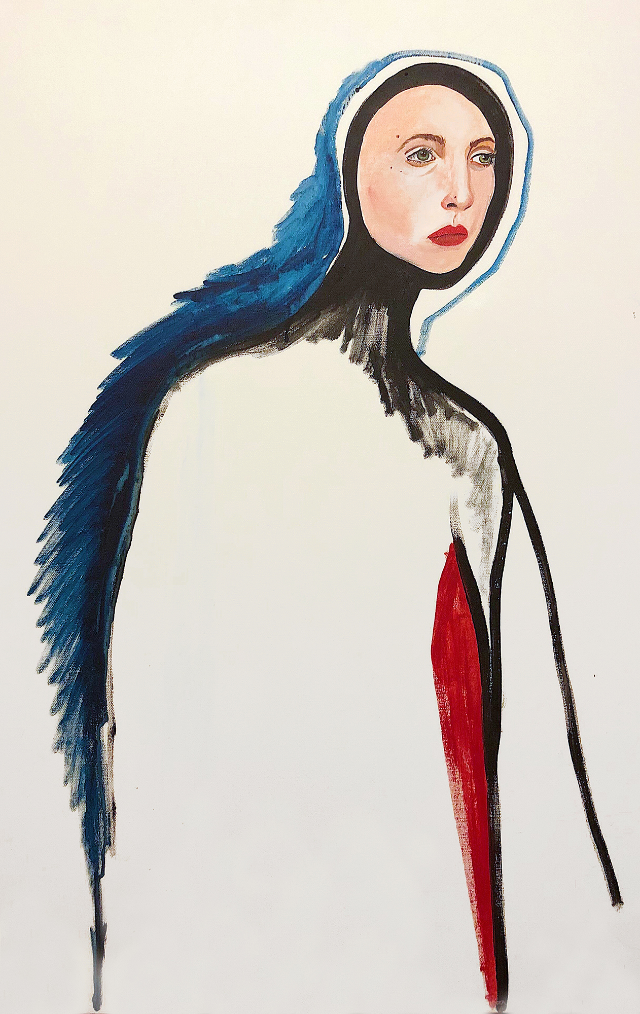 Annabelle Buck Trauma Acrylic on canvas 24” X 36” 2018