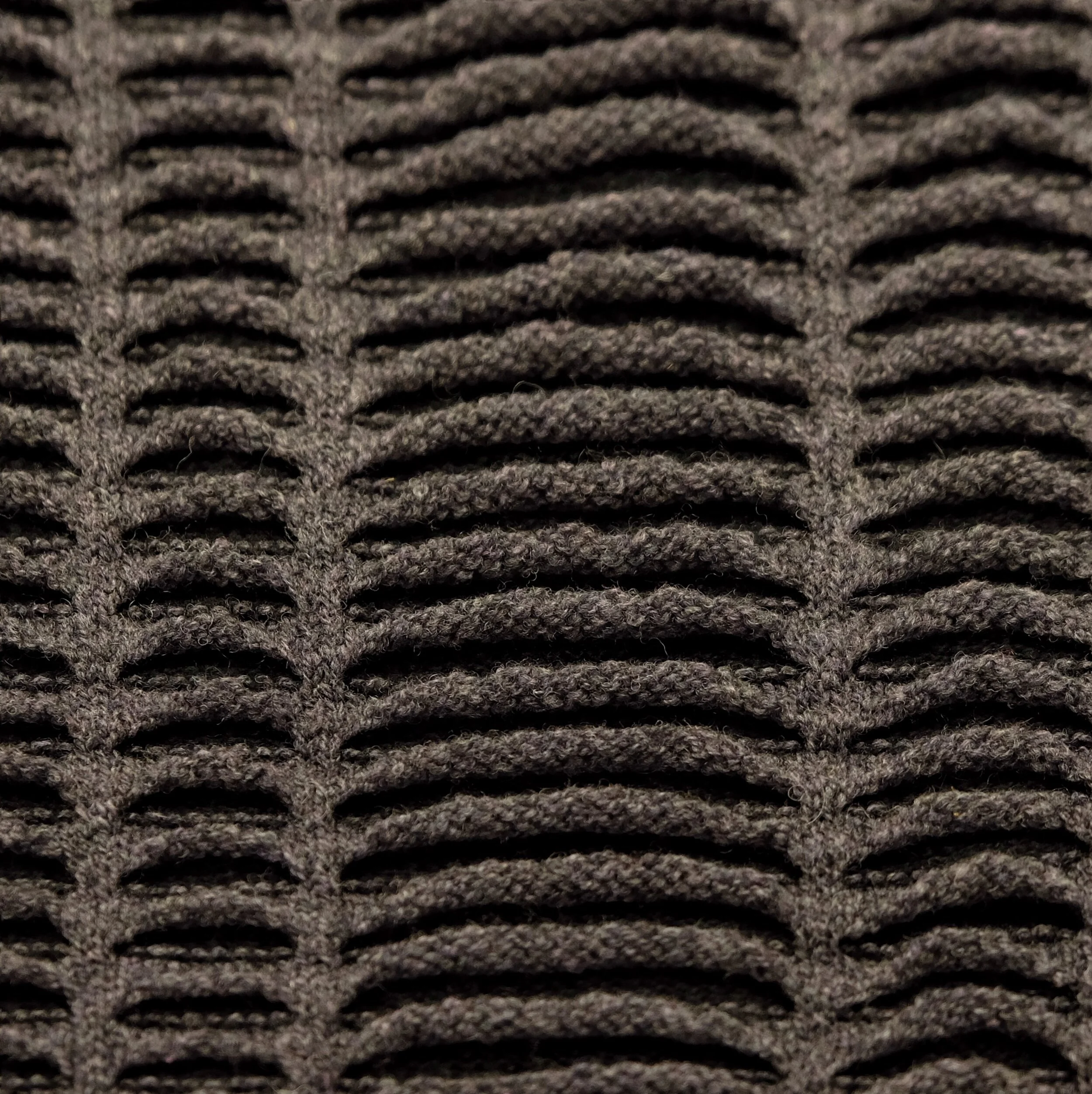 P18-101 Ocean Weave Poncho 100% Lambswool Charcoal.jpeg