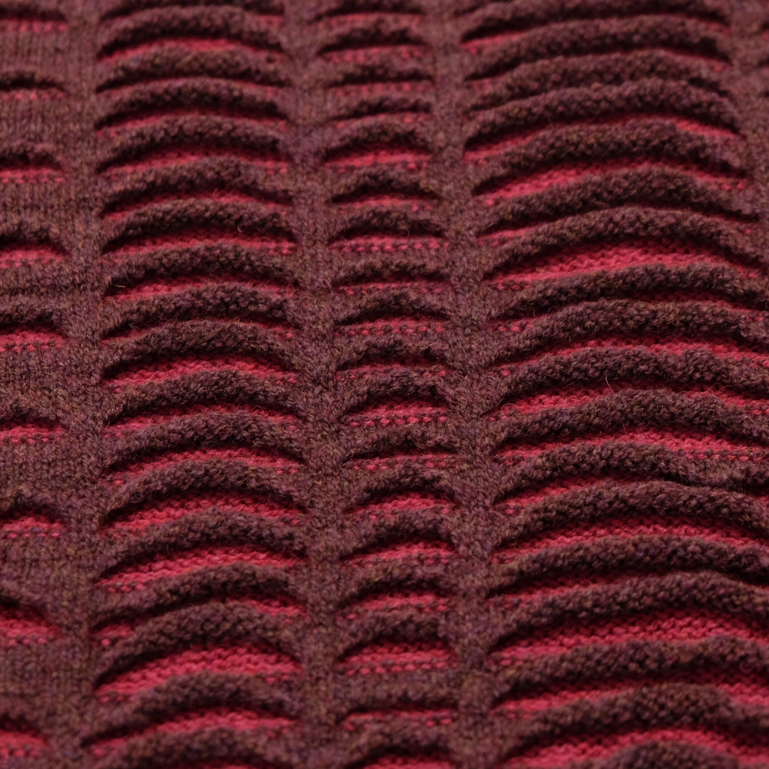 P18-101 Ocean Weave Poncho 100% Lambswool Mulberry.jpeg