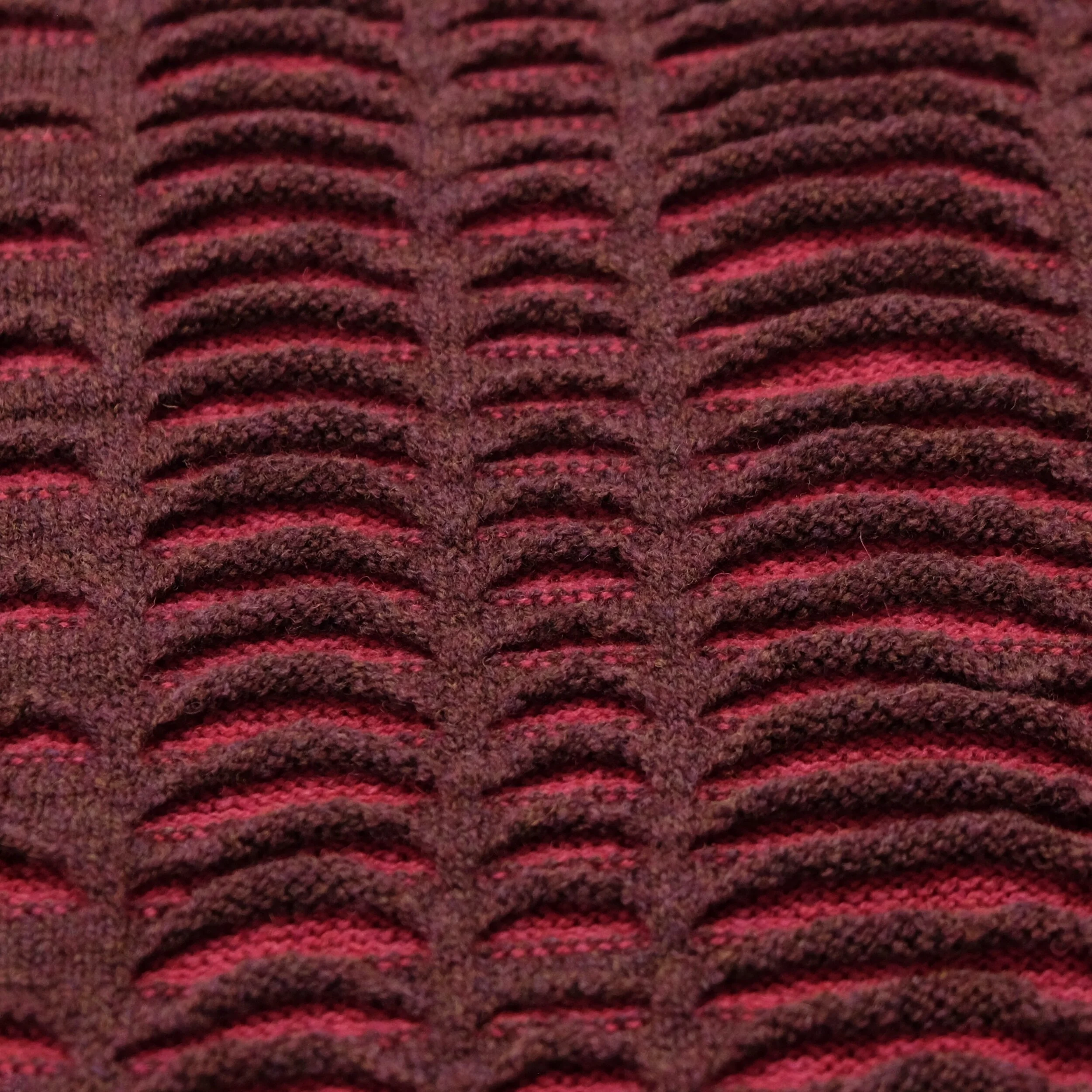 P18-101 Ocean Weave Poncho 100% Lambswool Mulberry.jpeg