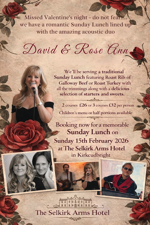 Sunday Lunch love songs 15th February 2026