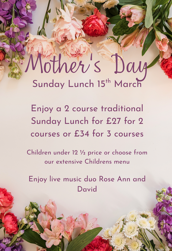 Mother's Day Sunday Lunch