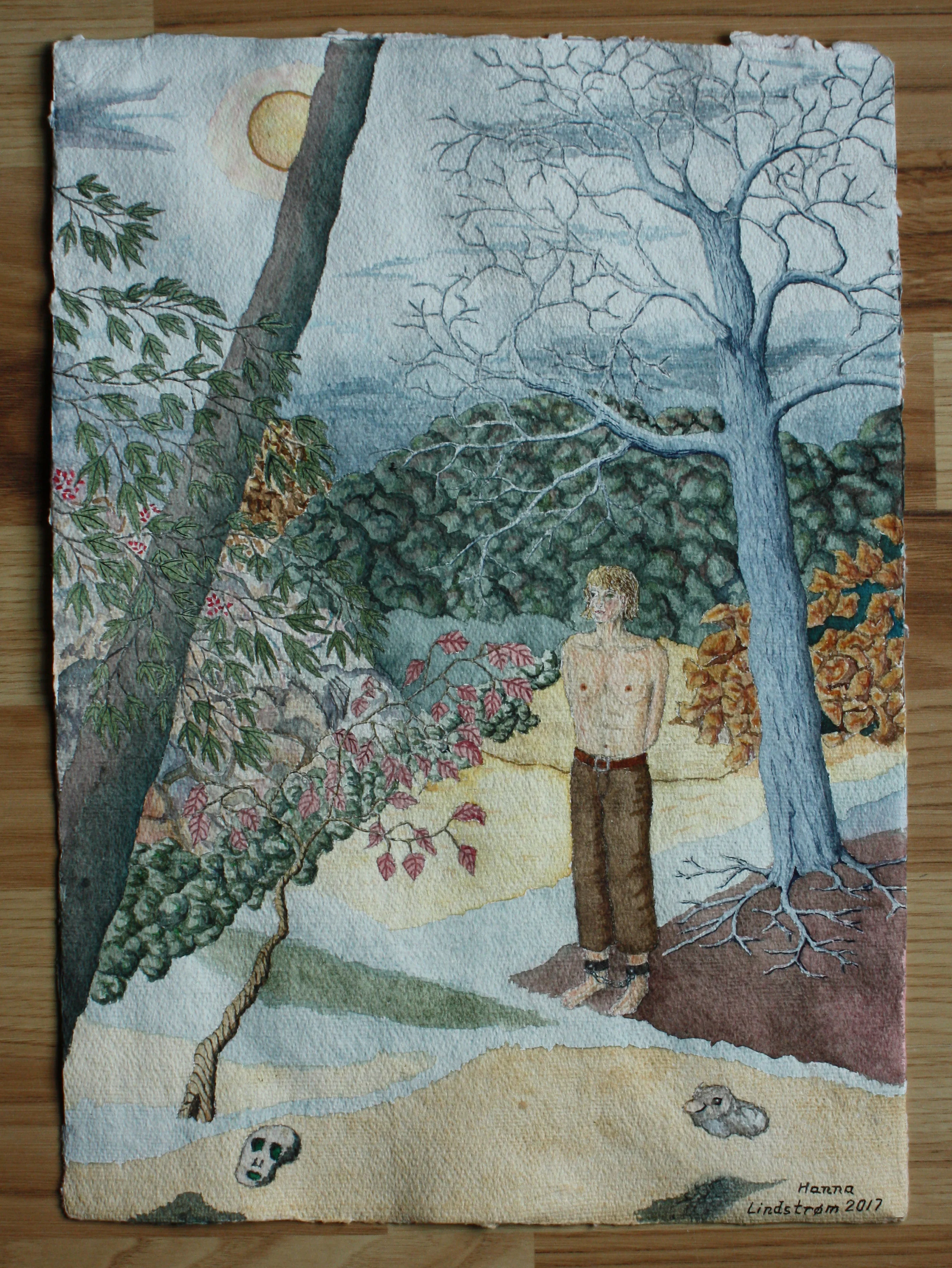 Lænket mand i måneskin