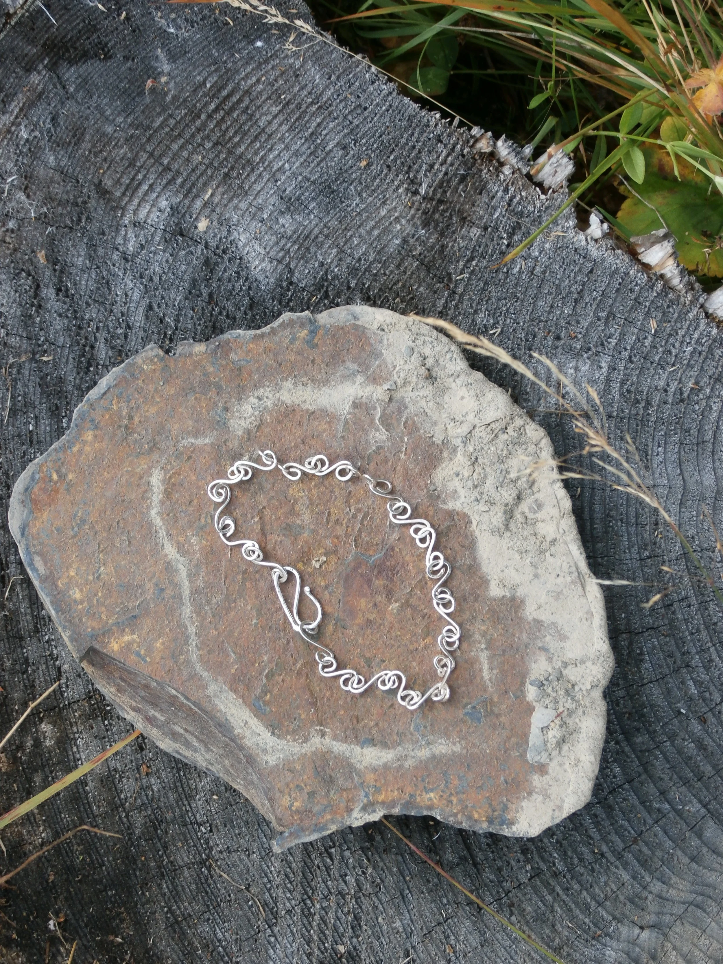 Håndlavet sølvarmbånd