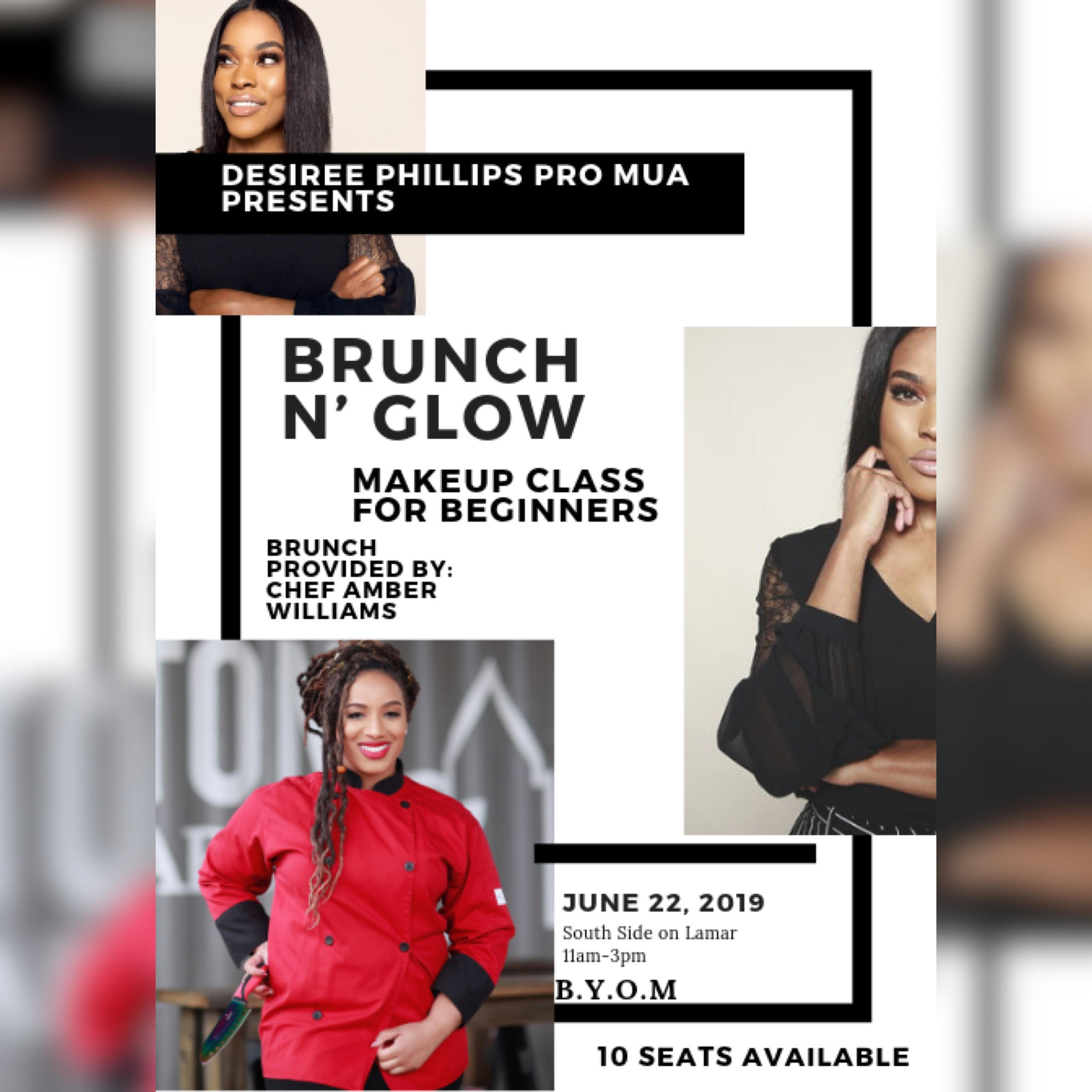 Brunch &amp; Glow Makeup Beginners Class- June 22nd