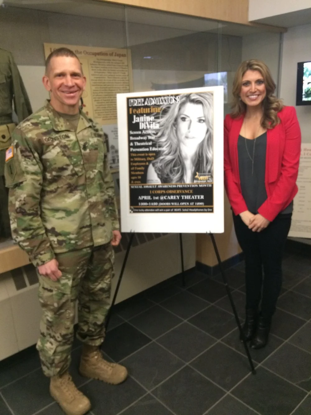 Speaking at Joint Base Lewis-McChord