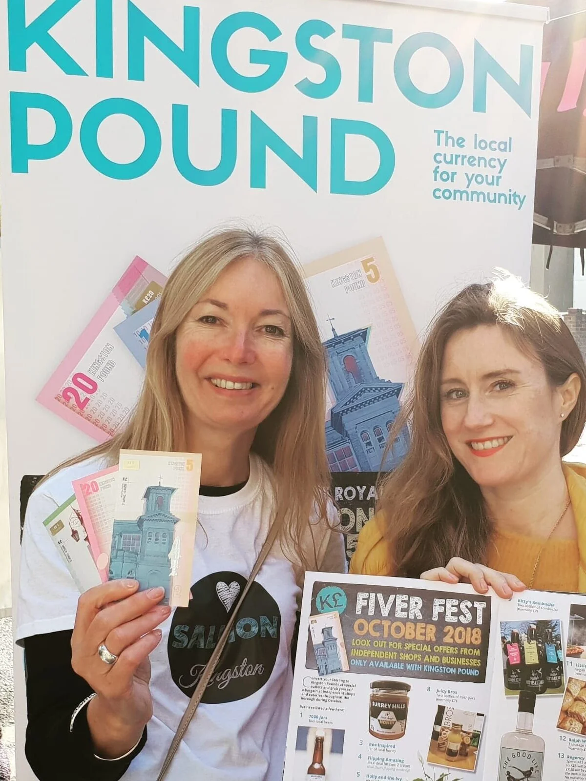 Salmon Live 2019: me with the Editor of Salmon magazine, Karen