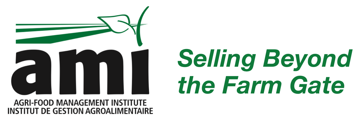 AMI Logo and Title Selling Beyond the Farm Gate. Links to site home page.