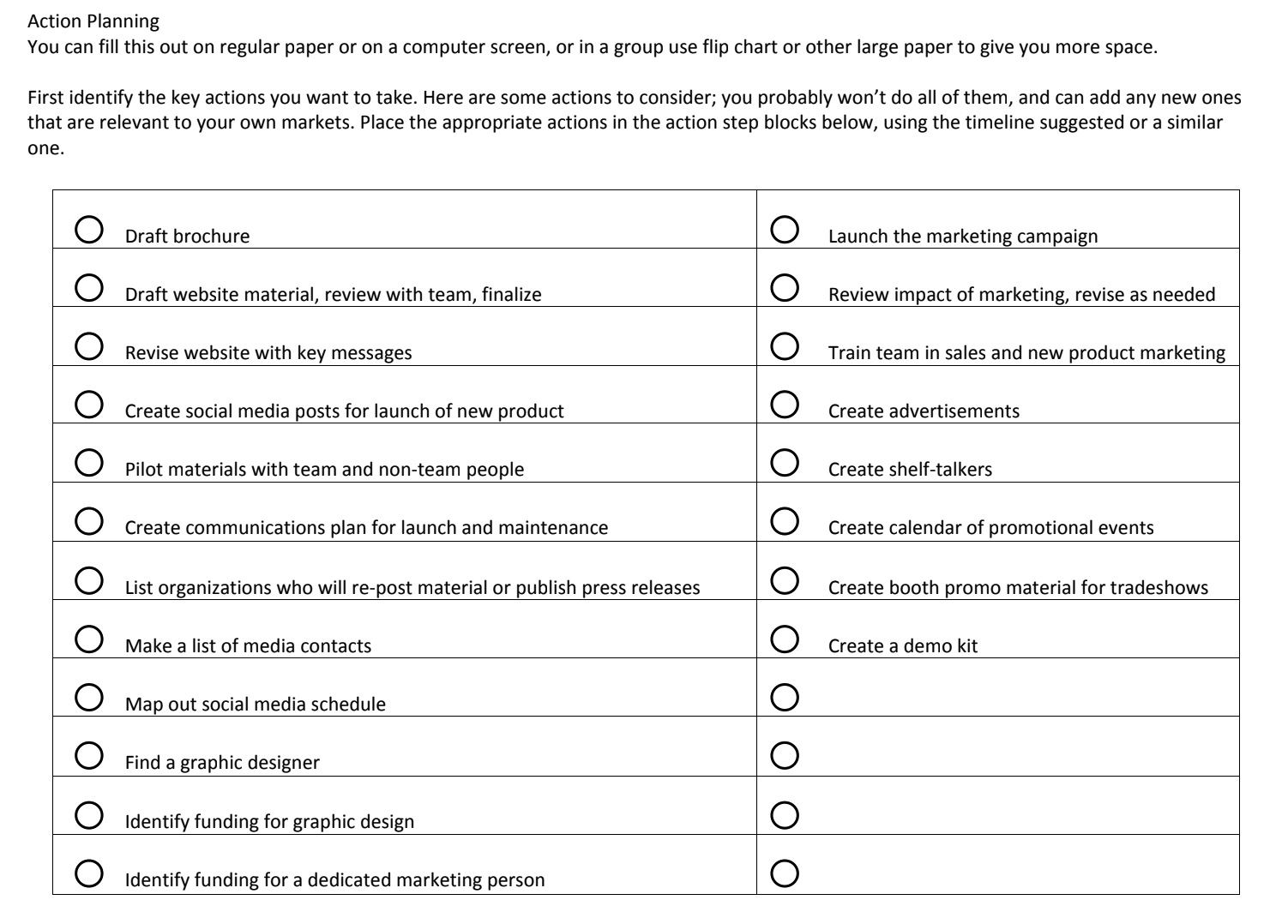 Action Planning. Click to download this PDF .