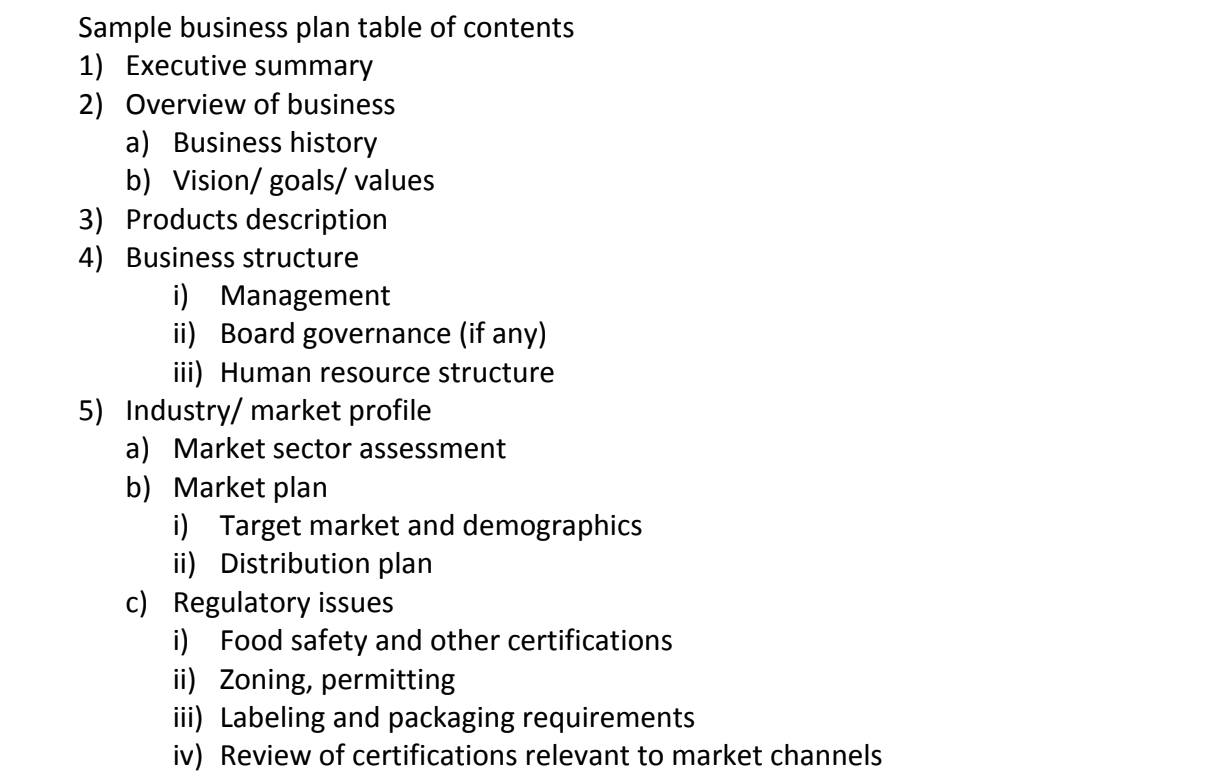 Key Topics for a Business Plan — Selling Beyond the Farm Gate key-topics-for-a-business-plan-selling-beyond-the-farm-gate