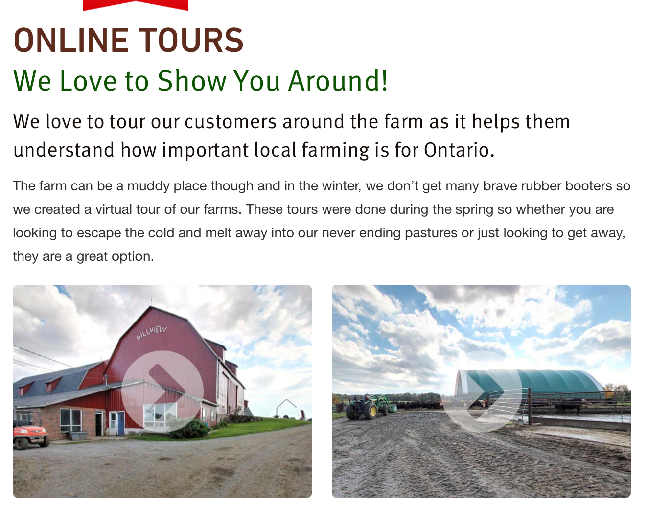 Take an online tour of the VG Meats facility.