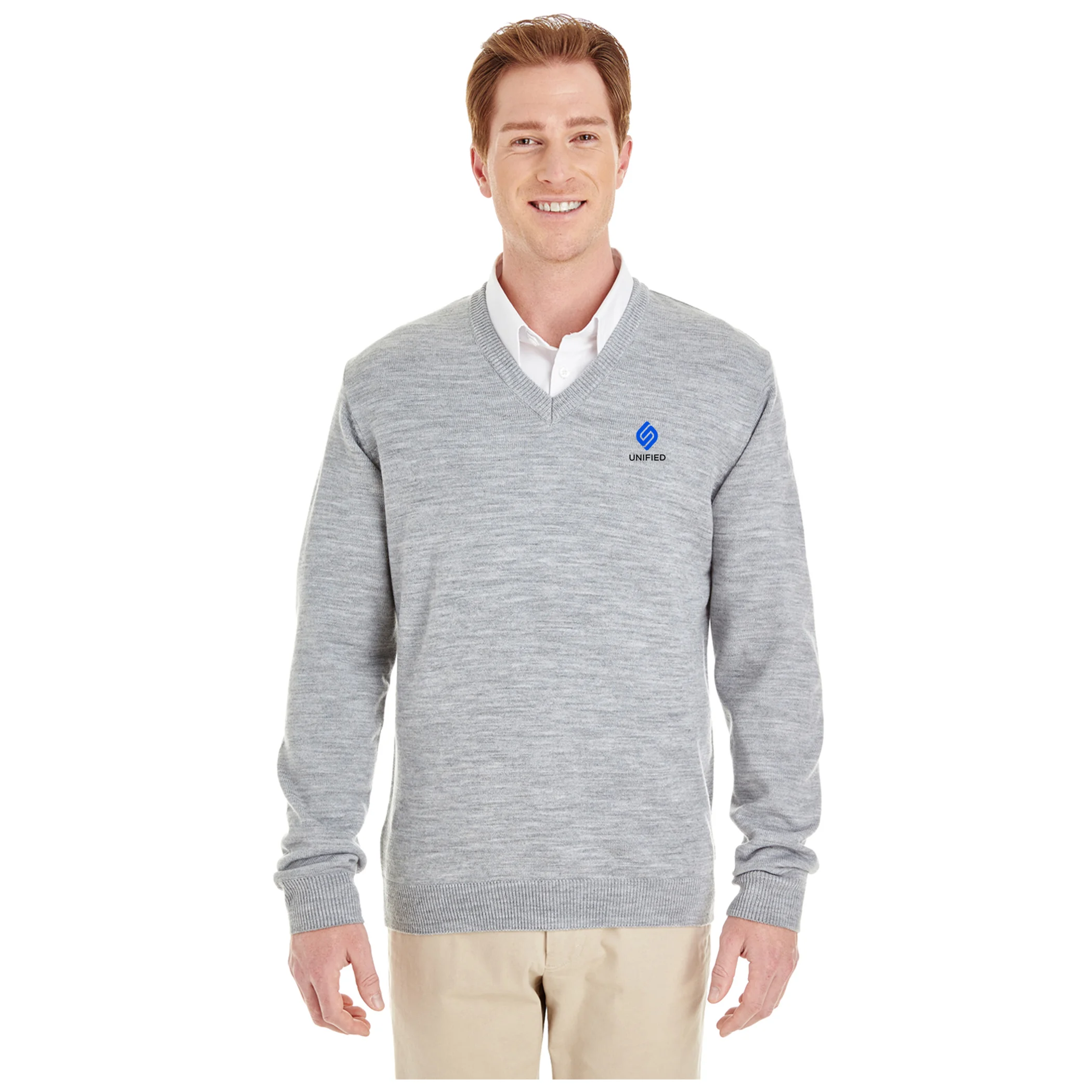 M420 V Neck Sweater Grey.jpg