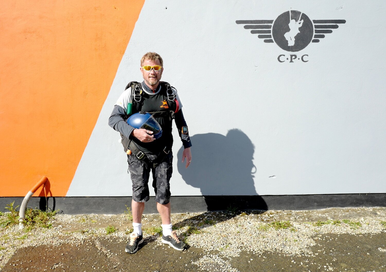 a skydiving instructor