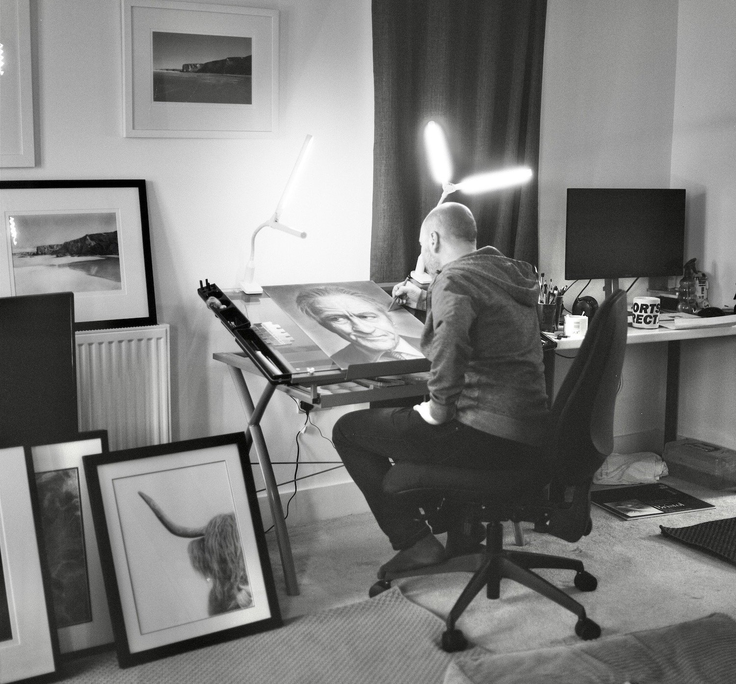 a day in the life of a portrait artist