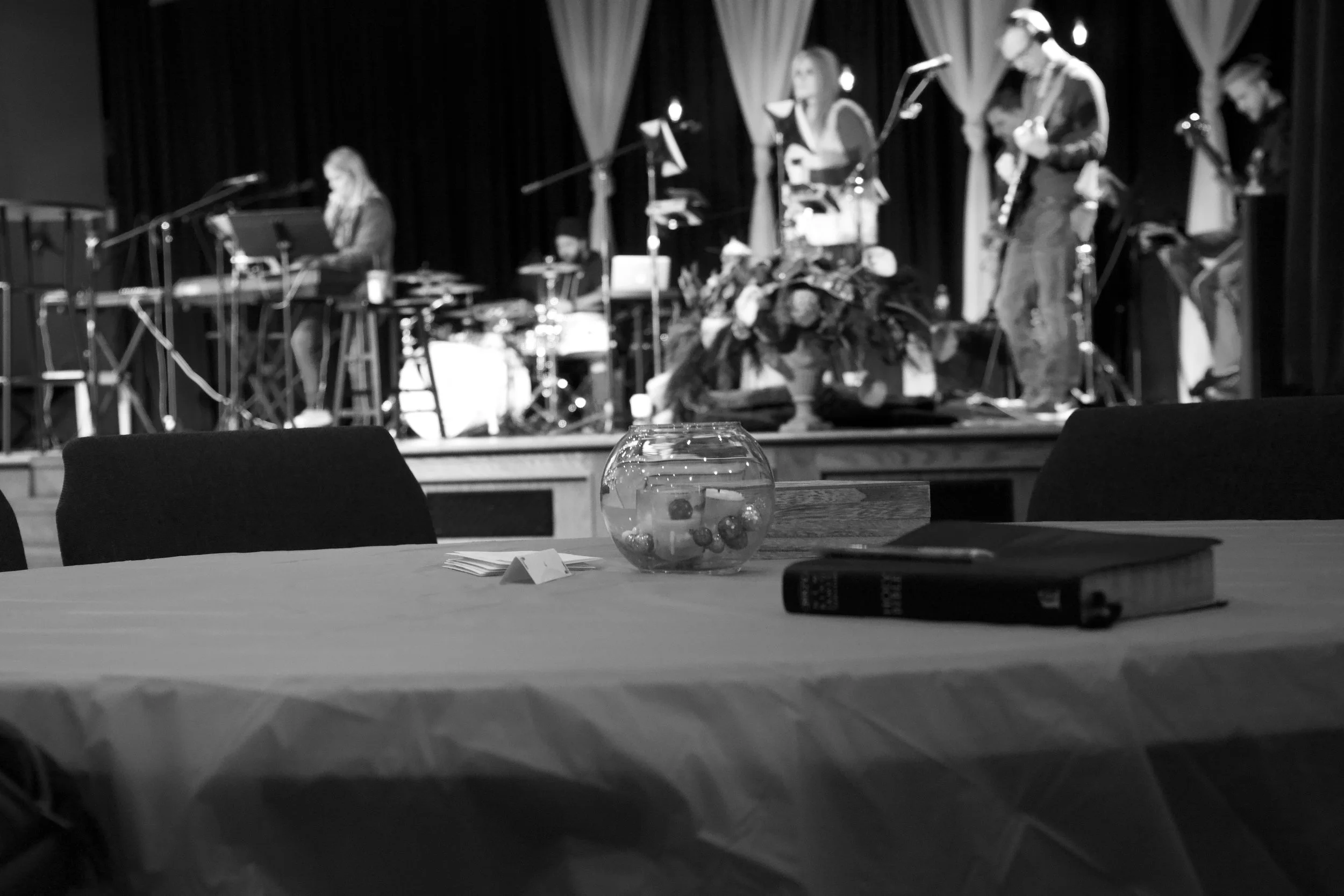 When you come into a worship service at VFC feel free to engage or sit back and let the music wash over you. Much of the music you will hear is original.