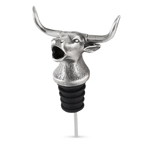 Good Gift Delivered Gift Boxes Longhorn Bottle Stopper + Pourer
